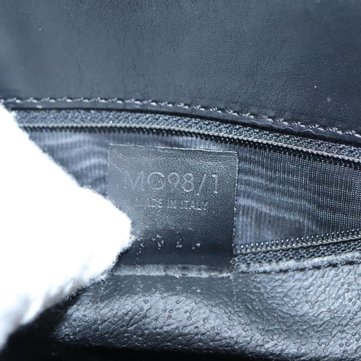 Celine CELINE Macadam Canvas Hand Bag Pvc Black Size ONE SIZE - 12 Thumbnail