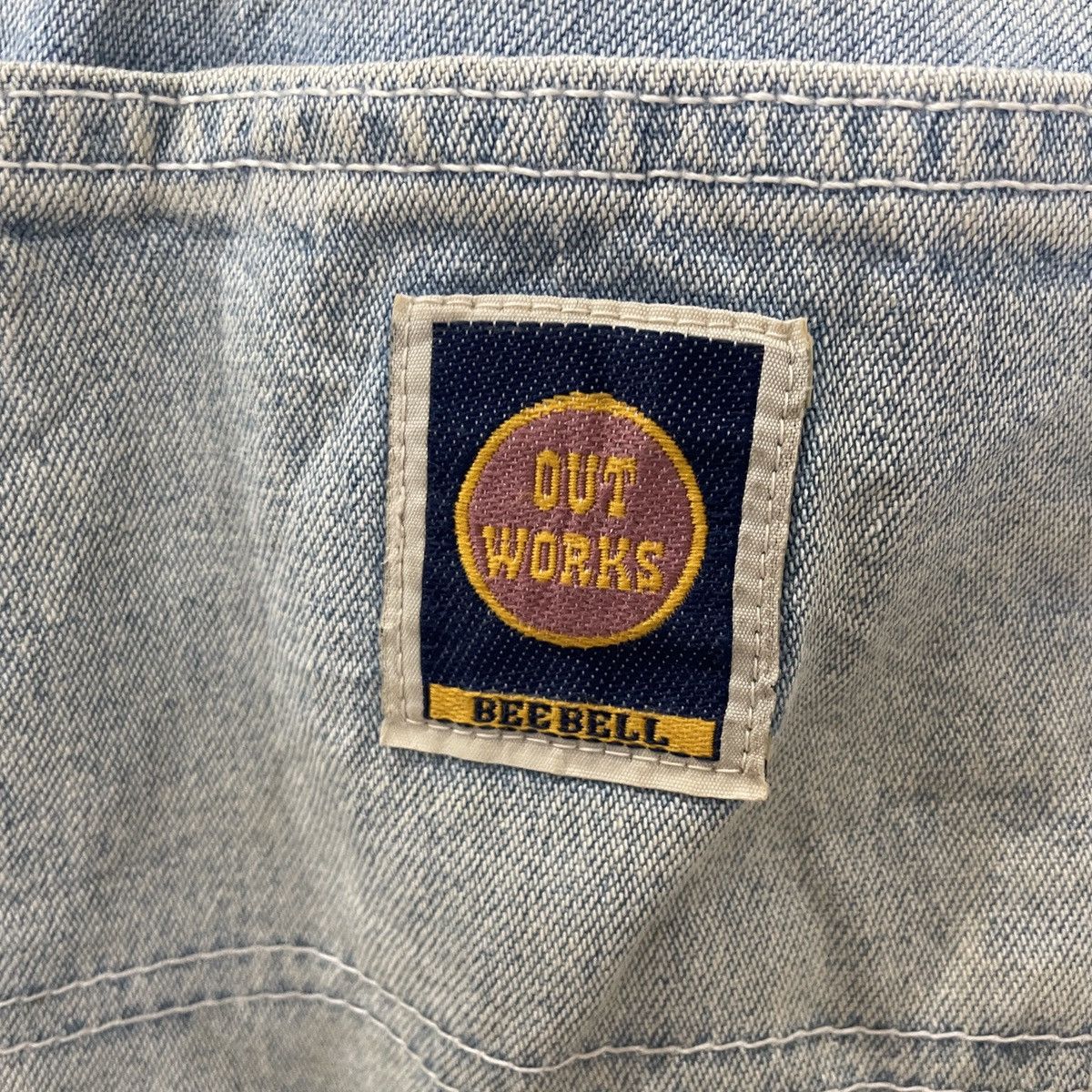Japanese Brand Vintage Bee Bell Workwear Denim Jeans Size US 31 - 6 Thumbnail