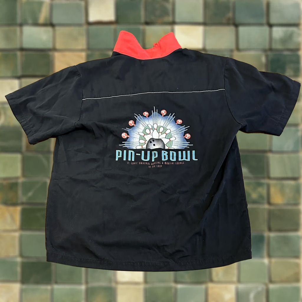 Vintage Vintage Pin Up Bowl Bowling Shirt St. Louis Large Button Size US L / EU 52-54 / 3 - 1 Thumbnail