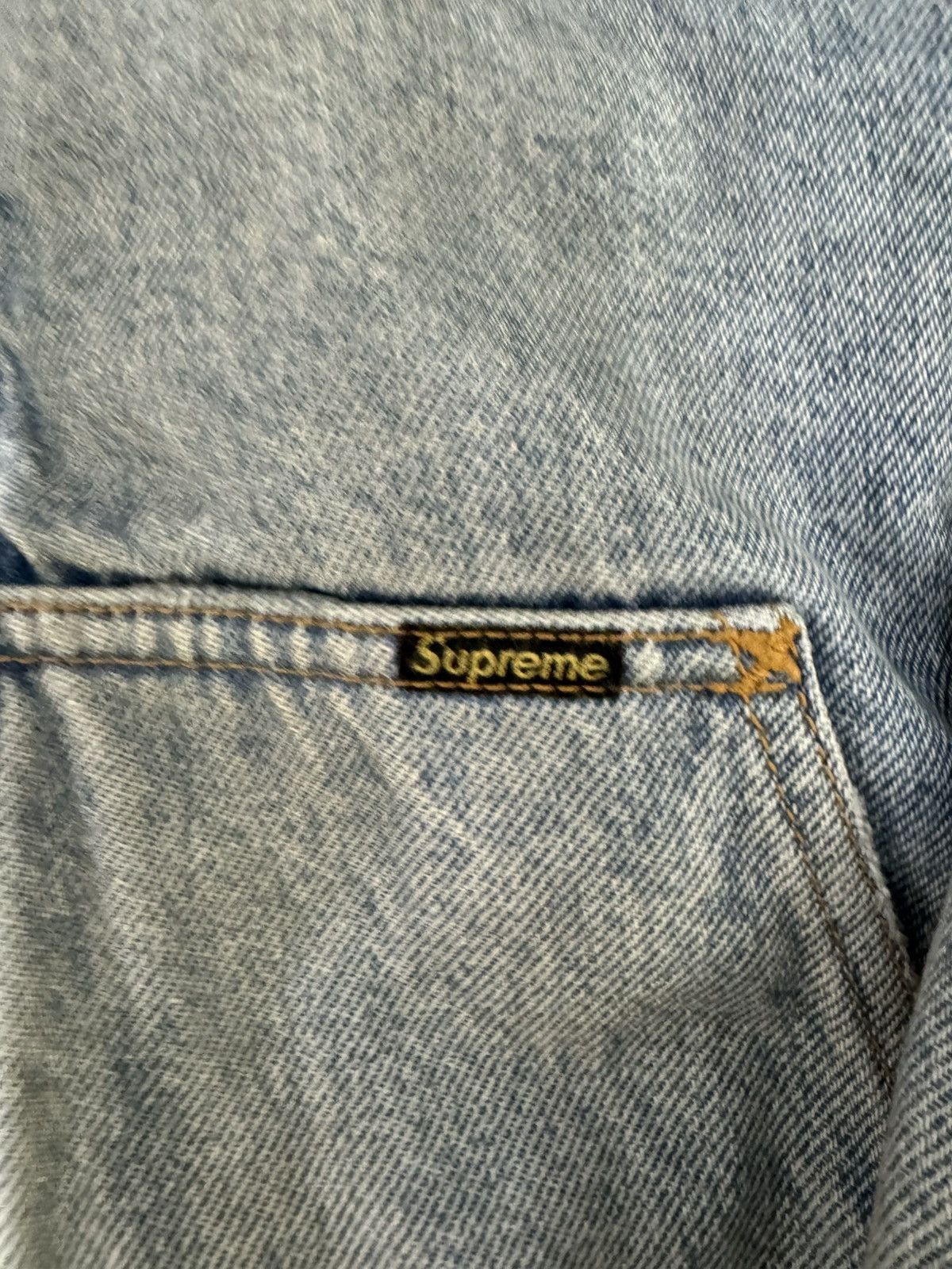 Supreme Supreme Reflective Arc Hooded Work Jacket Denim Sz S used Size US S / EU 44-46 / 1 - 5 Thumbnail