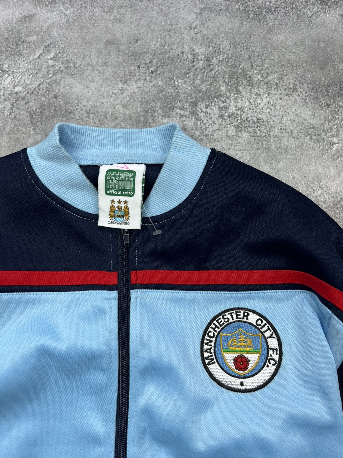 Other Score Draw Manchester City Soccer Football Zip Sweatshirt Size US S / EU 44-46 / 1 - 2 Thumbnail