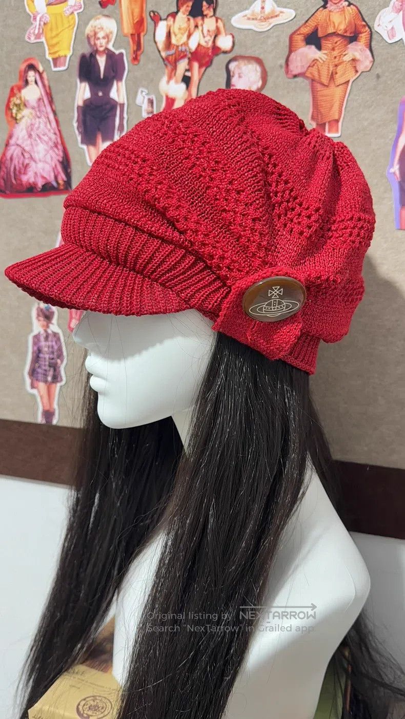 Vivienne Westwood Vivienne Westwood Red Knit Cap Size ONE SIZE - 1 Thumbnail