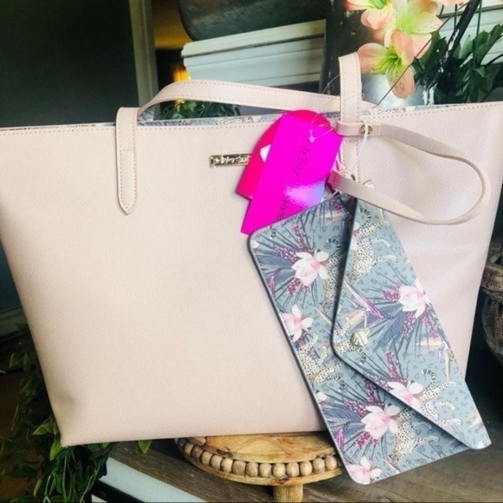 Betsey Johnson Tote Bag With Wristlet NWT in Pink, Women's