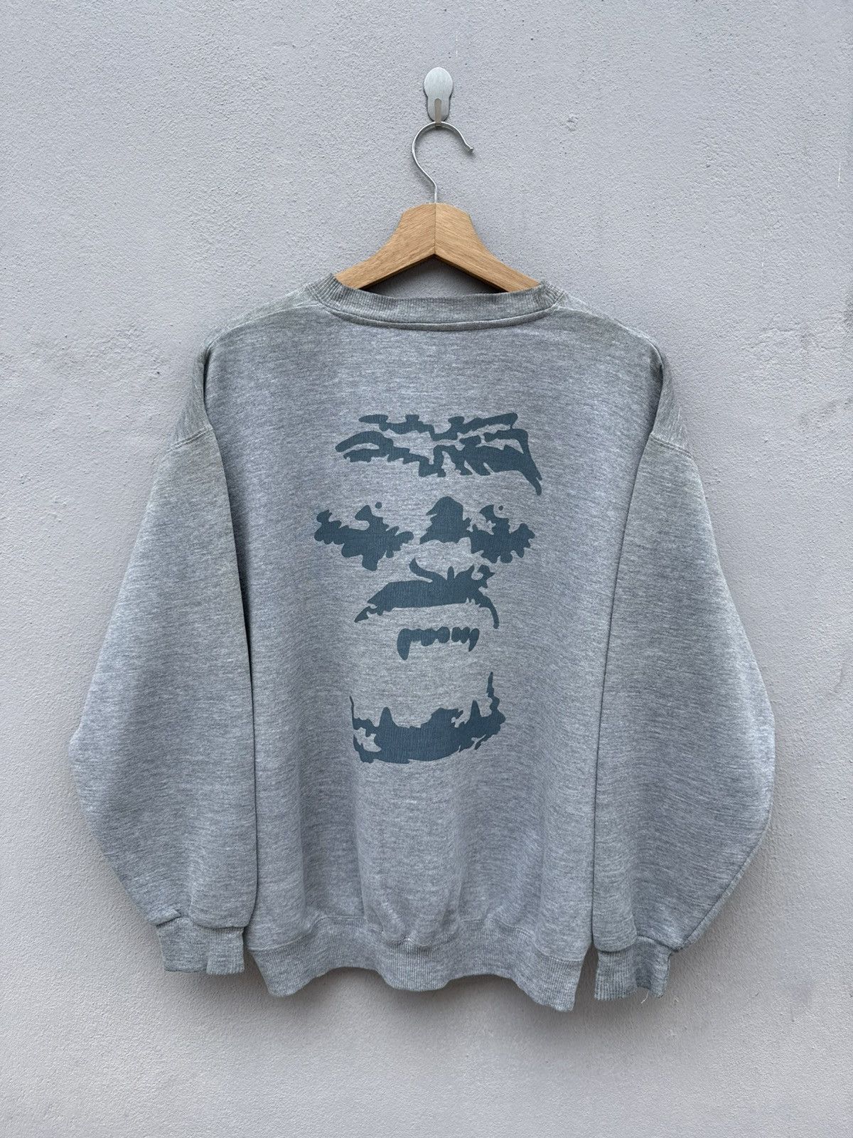 SSUR 💥RARE💥 Vintage 90’s SSUR Rebel Ape Heather Gray Sweatshirt Size US L / EU 52-54 / 3 - 8 Thumbnail