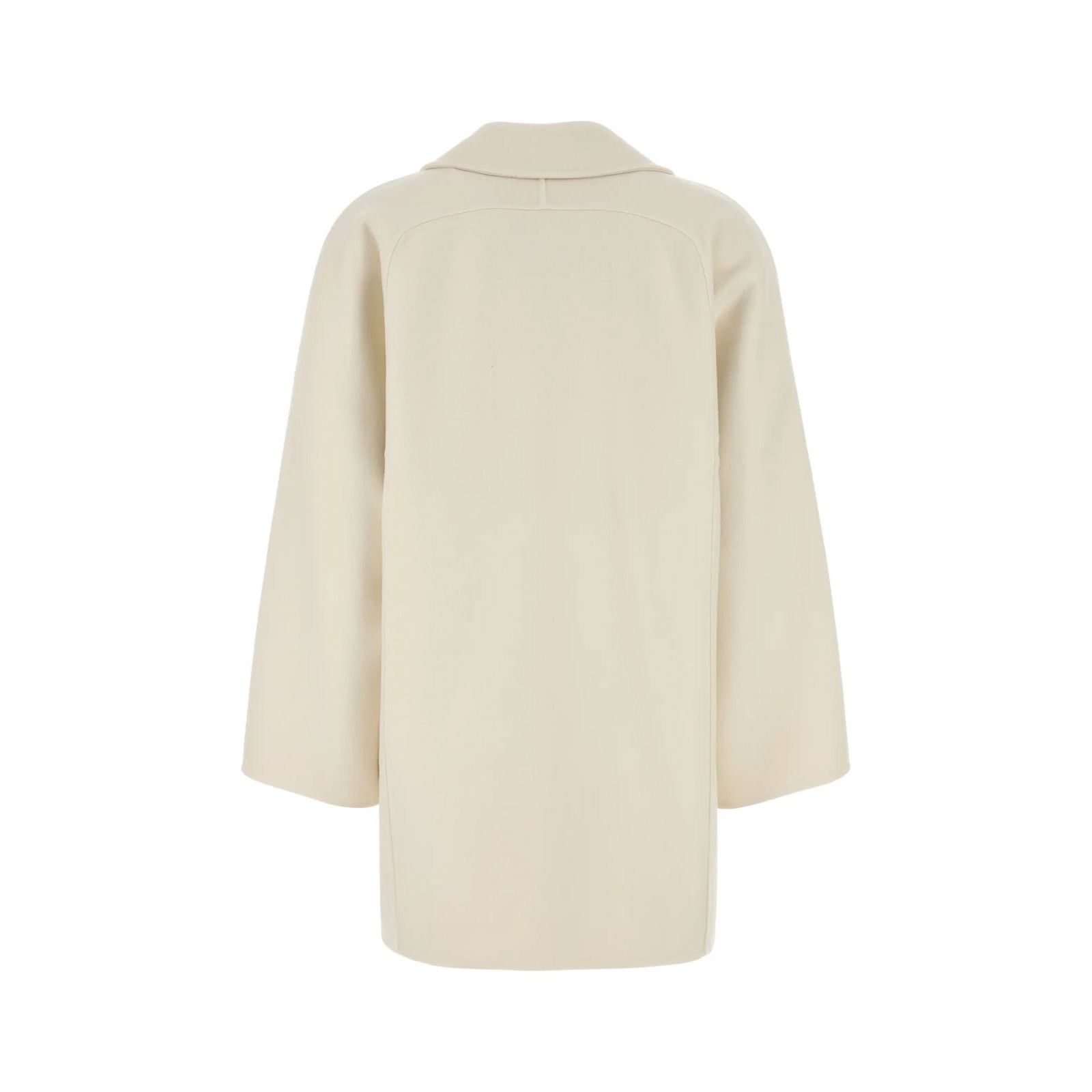 Max Mara MAX MARA Orma Ivory Wool Blend Coat New & Authentic (Women's Size M / US 6-8 / IT 42-44 - 2 Thumbnail