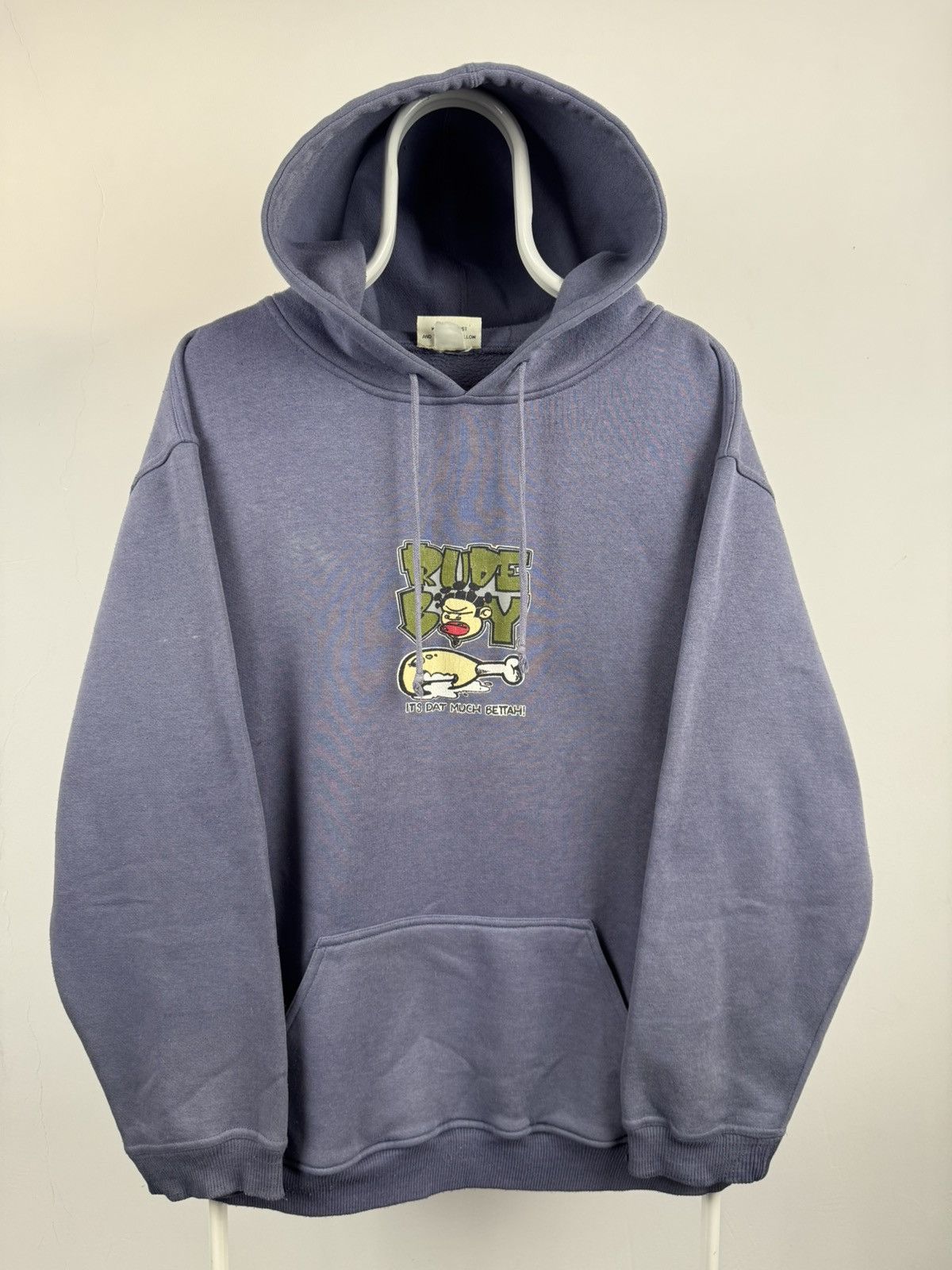 Vintage Vintage 90’s Rude Boy Made in USA Hip Hop Style Hoodie Size US XL / EU 56 / 4 - 2 Thumbnail