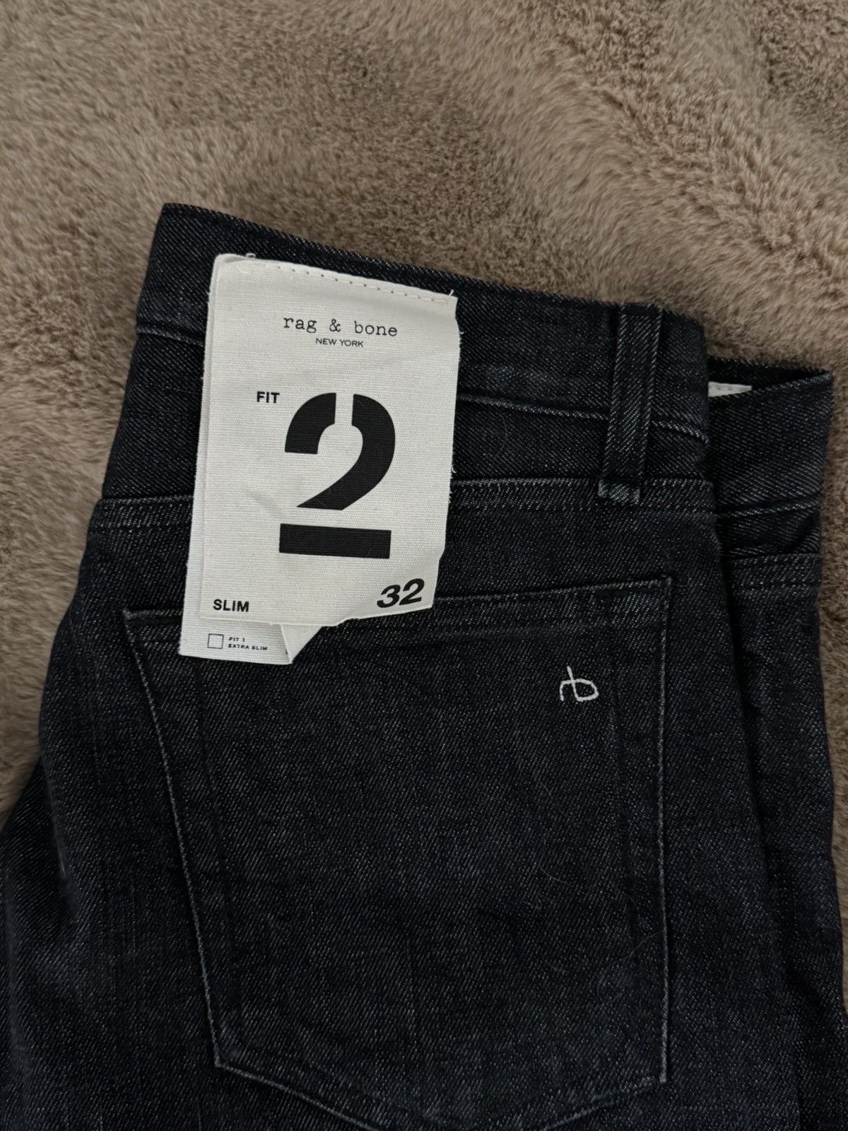 Rag & Bone (Last call!) Rag & Bone - Very Dark Grey Denim Jeans Size US 32 / EU 48 - 4 Thumbnail