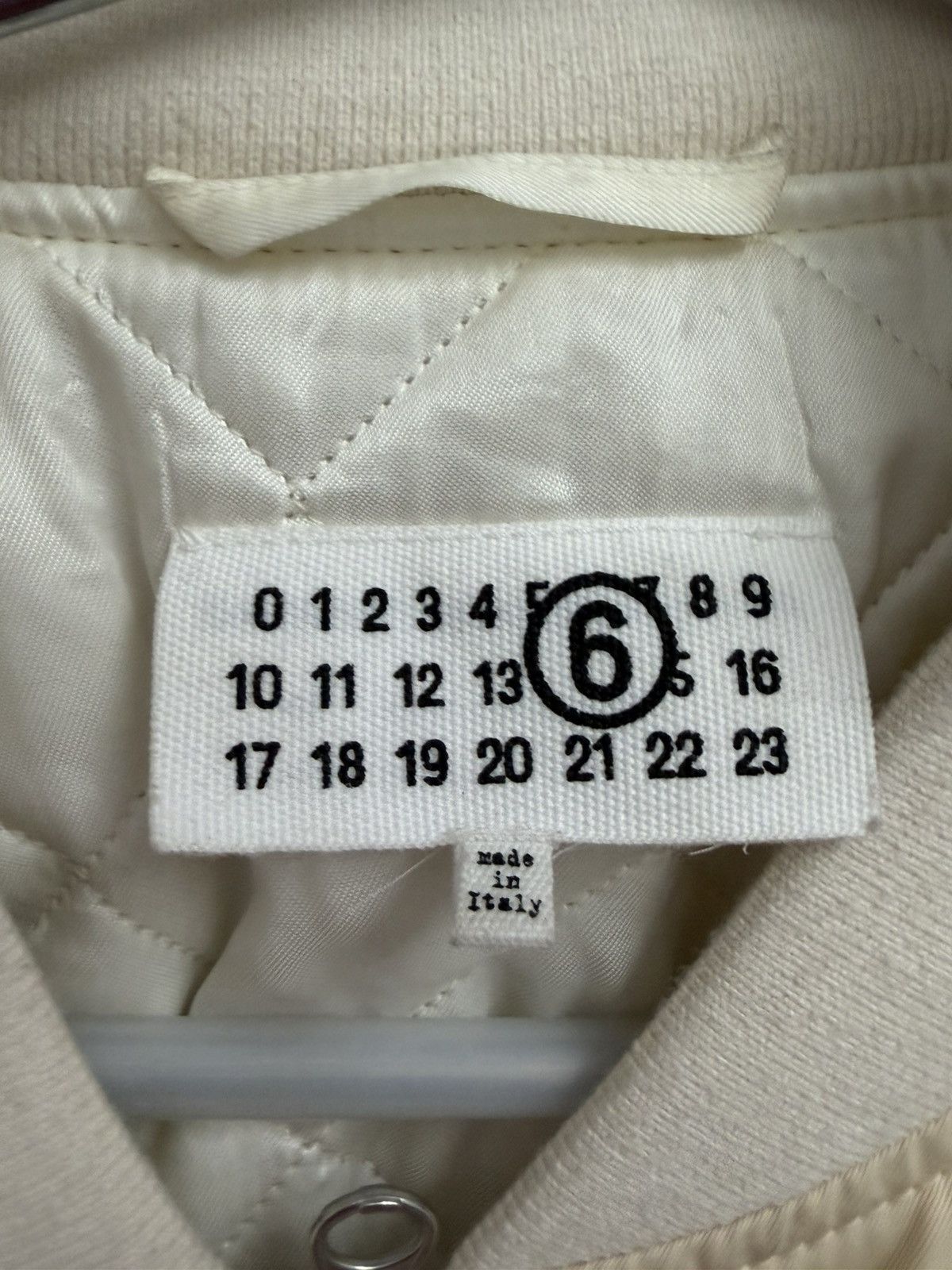 Maison Margiela Numbers Bomber Cream MM6 Size US M / EU 48-50 / 2 - 5 Thumbnail