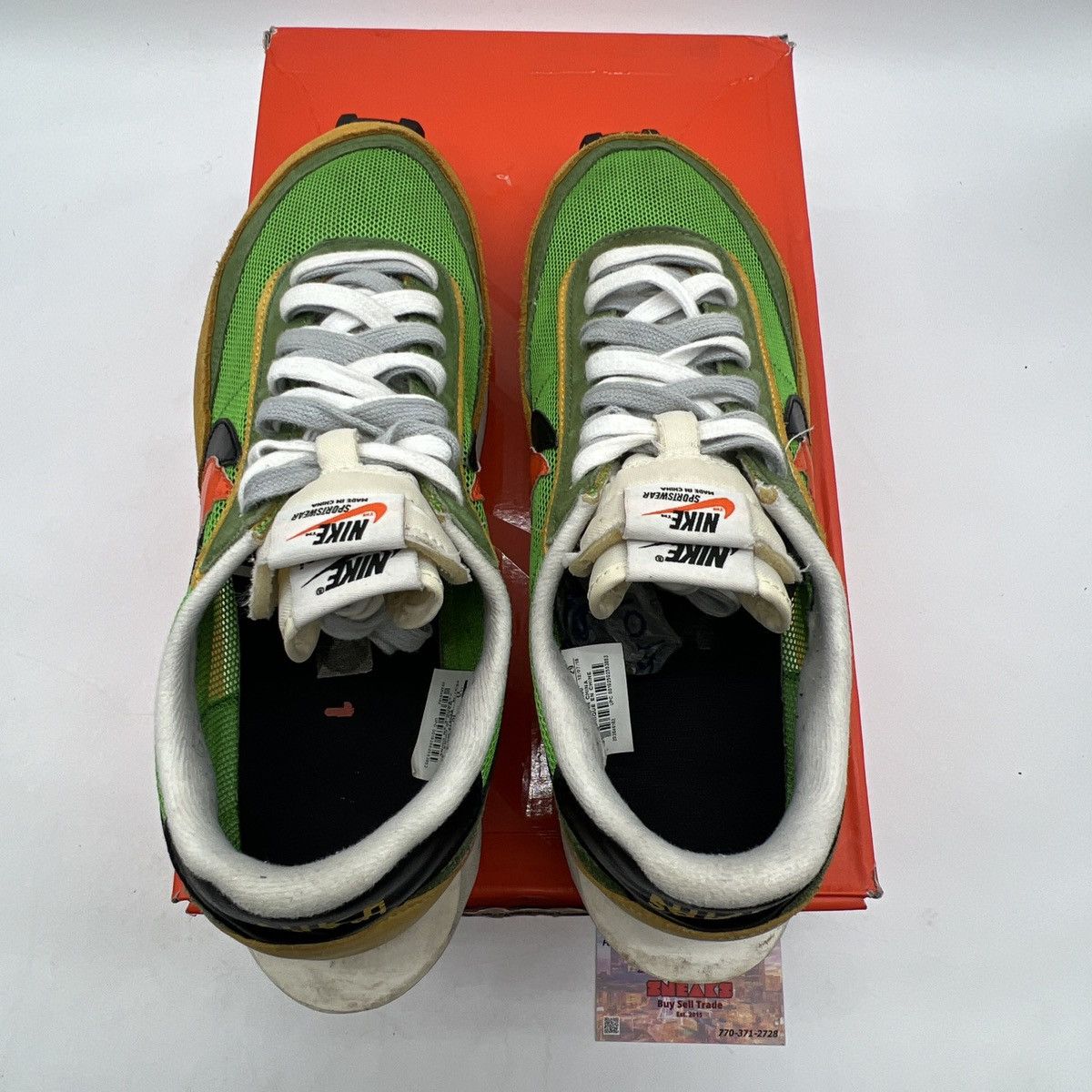 Nike Sacai x LDWaffle green gusto Size US 11 / EU 44 - 7 Thumbnail