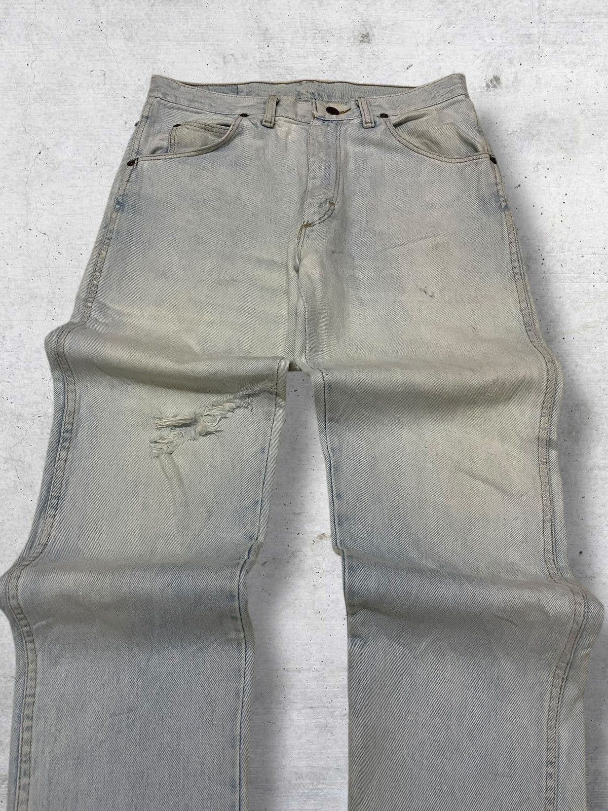 Wrangler VINTAGE WRANGLER USA DESIGNER BLUEWASHED REGULAR OLD DENIM Size US 30 / EU 46 - 4 Thumbnail