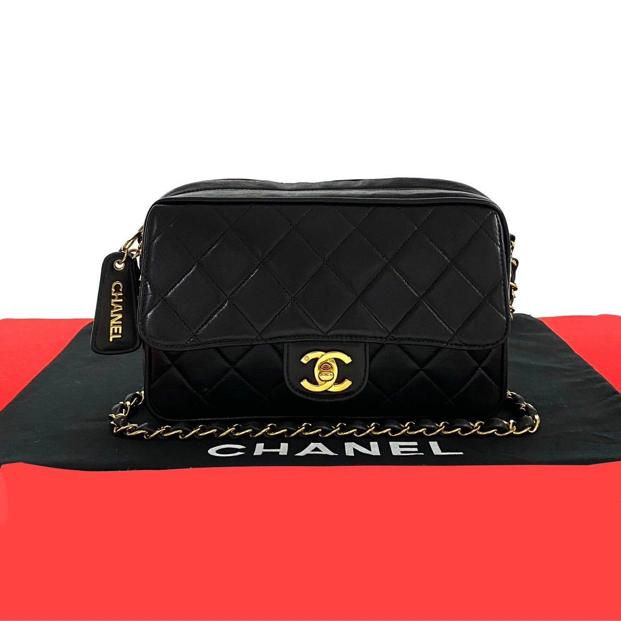 Chanel Chanel Shoulder Bag Black Lambskin Size ONE SIZE - 1 Thumbnail