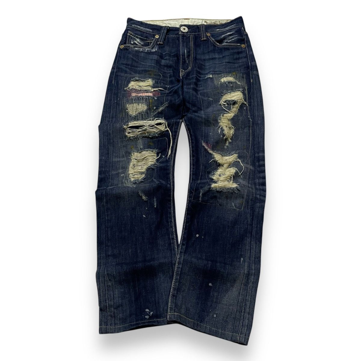 Samurai Jeans ORIGINAL LEVIS 505 BORO BORO KAPITAL DESIGN (28×37) Size US 28 / EU 44 - 1 Thumbnail