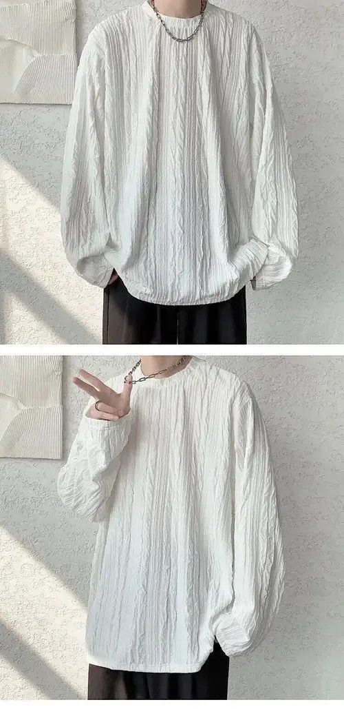 Japanese Brand Korean fashion retro crinkle shirt Size US M / EU 48-50 / 2 - 2 Thumbnail