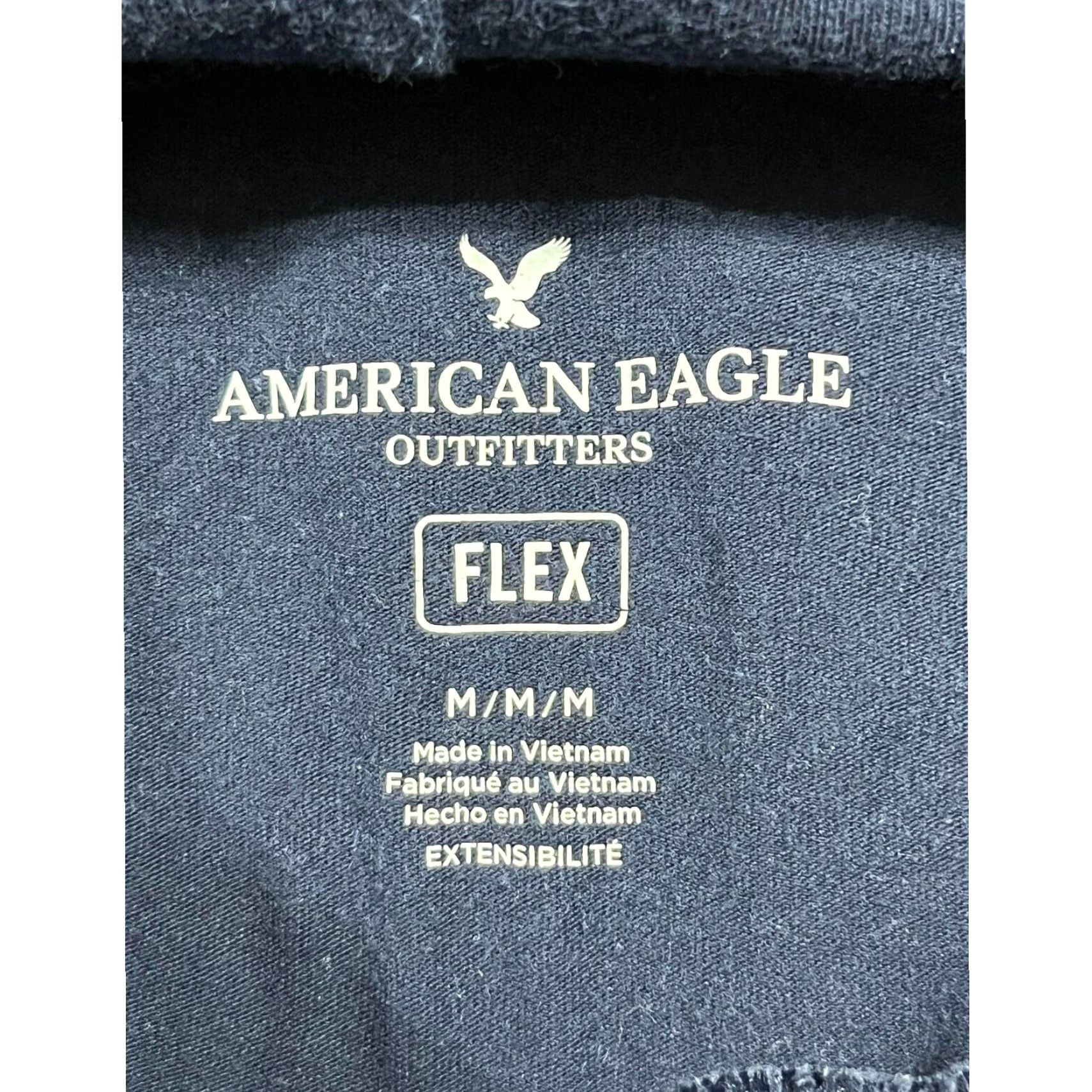 American Eagle Outfitters American Eagle Hoodie Mens M Flex USA Patriotic Velvet Spellout Retro Y2K Preppy Size US M / EU 48-50 / 2 - 4 Thumbnail