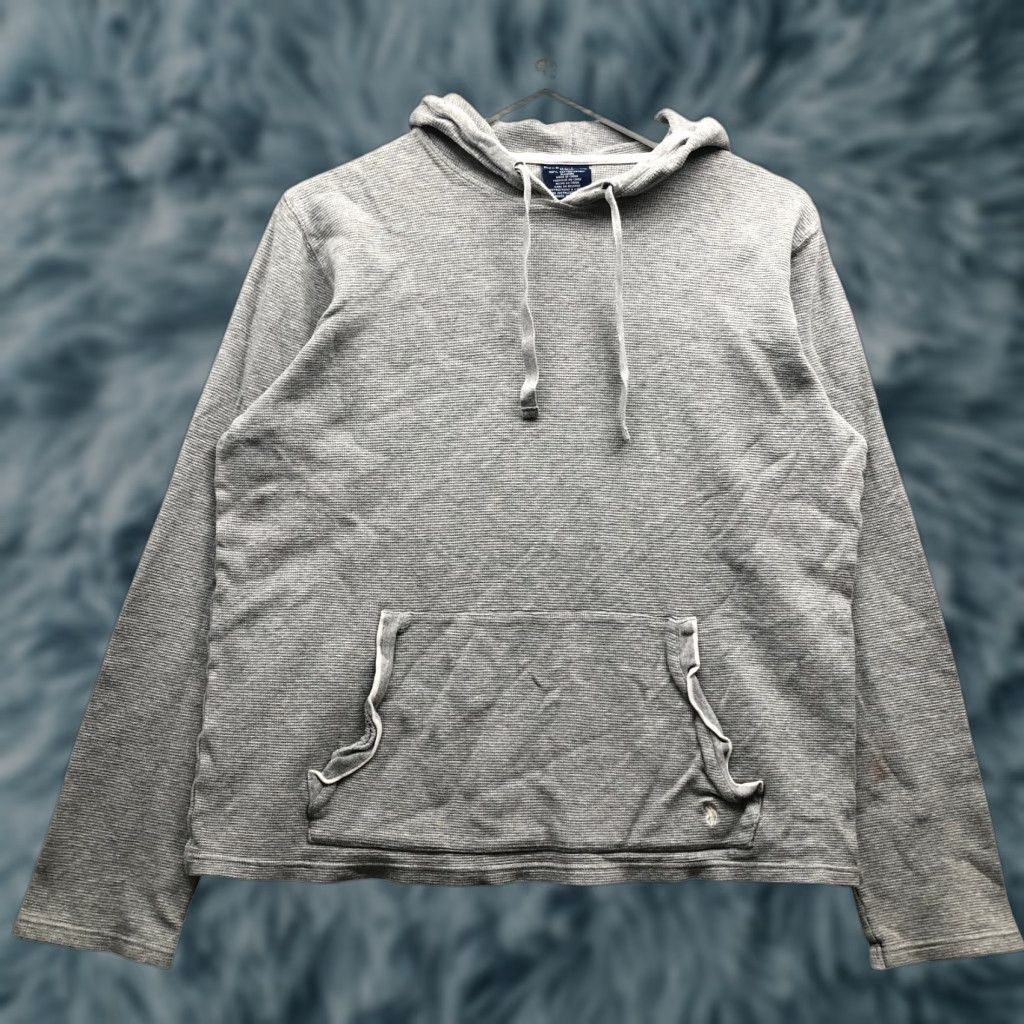Polo Ralph Lauren Polo Ralph Lauren Thermal Hooded Shirt Mens M Long Sleeve Gray Sleepwear Logo™ Size US M / EU 48-50 / 2 - 1 Thumbnail