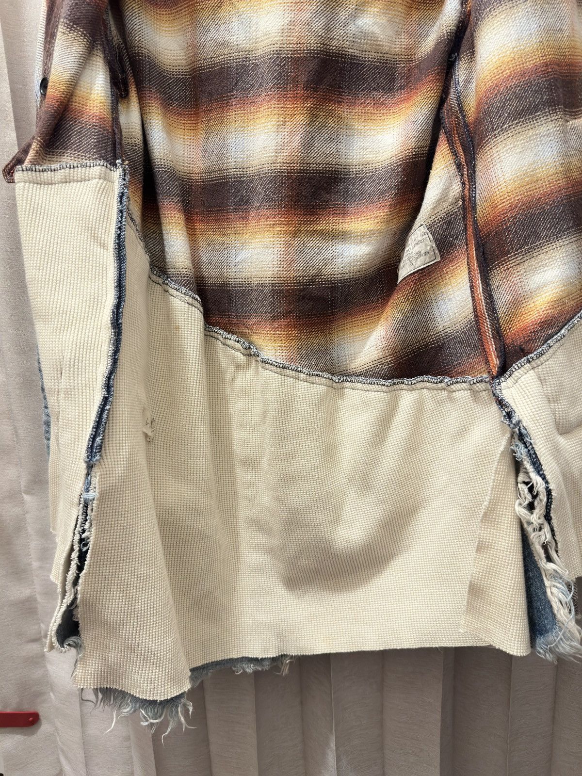 Greg Lauren Greg Lauren 50/50 tartan hoodie shirt jacket. Size US S / EU 44-46 / 1 - 3 Thumbnail