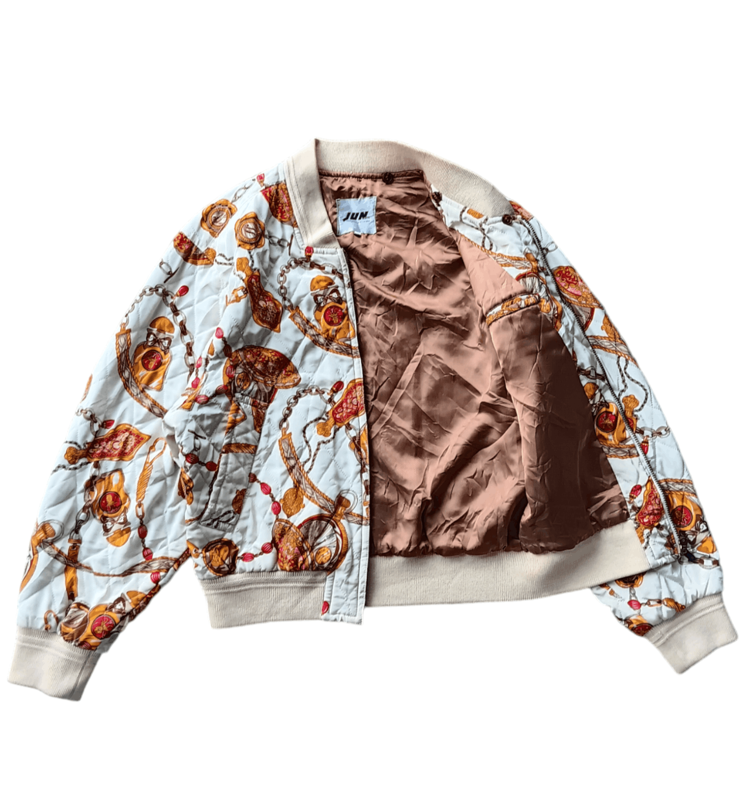 Japanese Brand 1990's JUN MEN japanese baroque bomber jacket Size US M / EU 48-50 / 2 - 3 Thumbnail