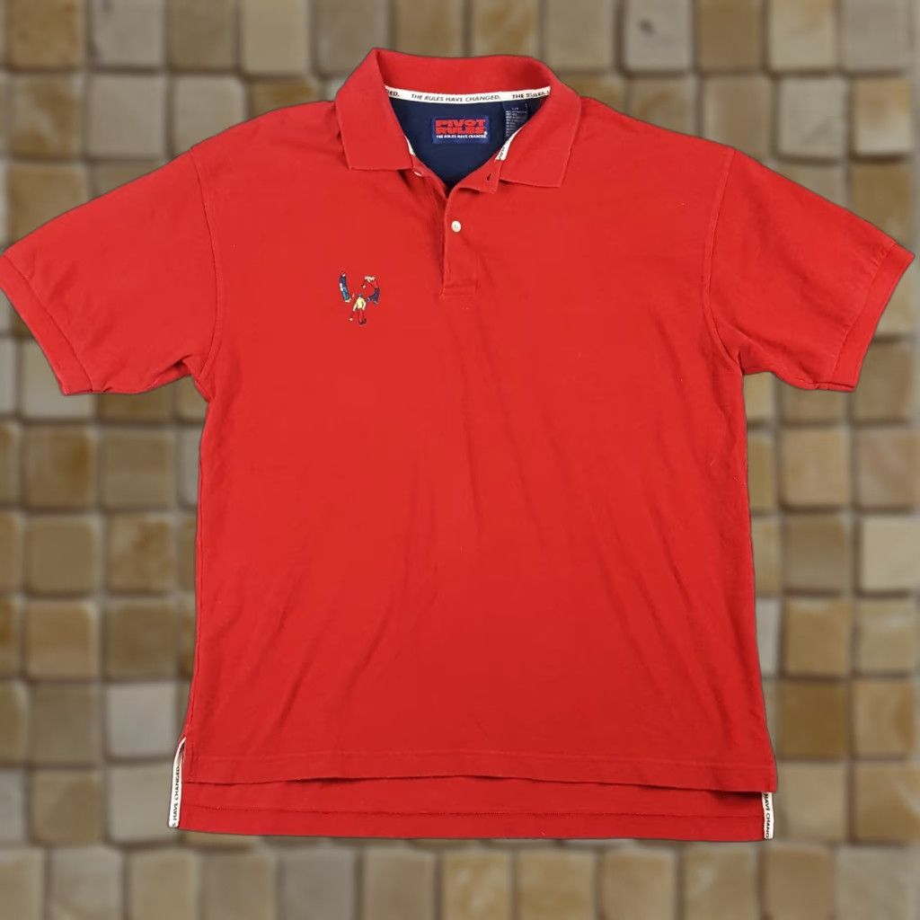 Vintage VINTAGE Pivot Rules Golf Polo Shirt Mens L Red Short Sleeve Button Collar 90s Preppy Embroidered Polo Shirt Mens Size US L / EU 52-54 / 3 - 1 Thumbnail
