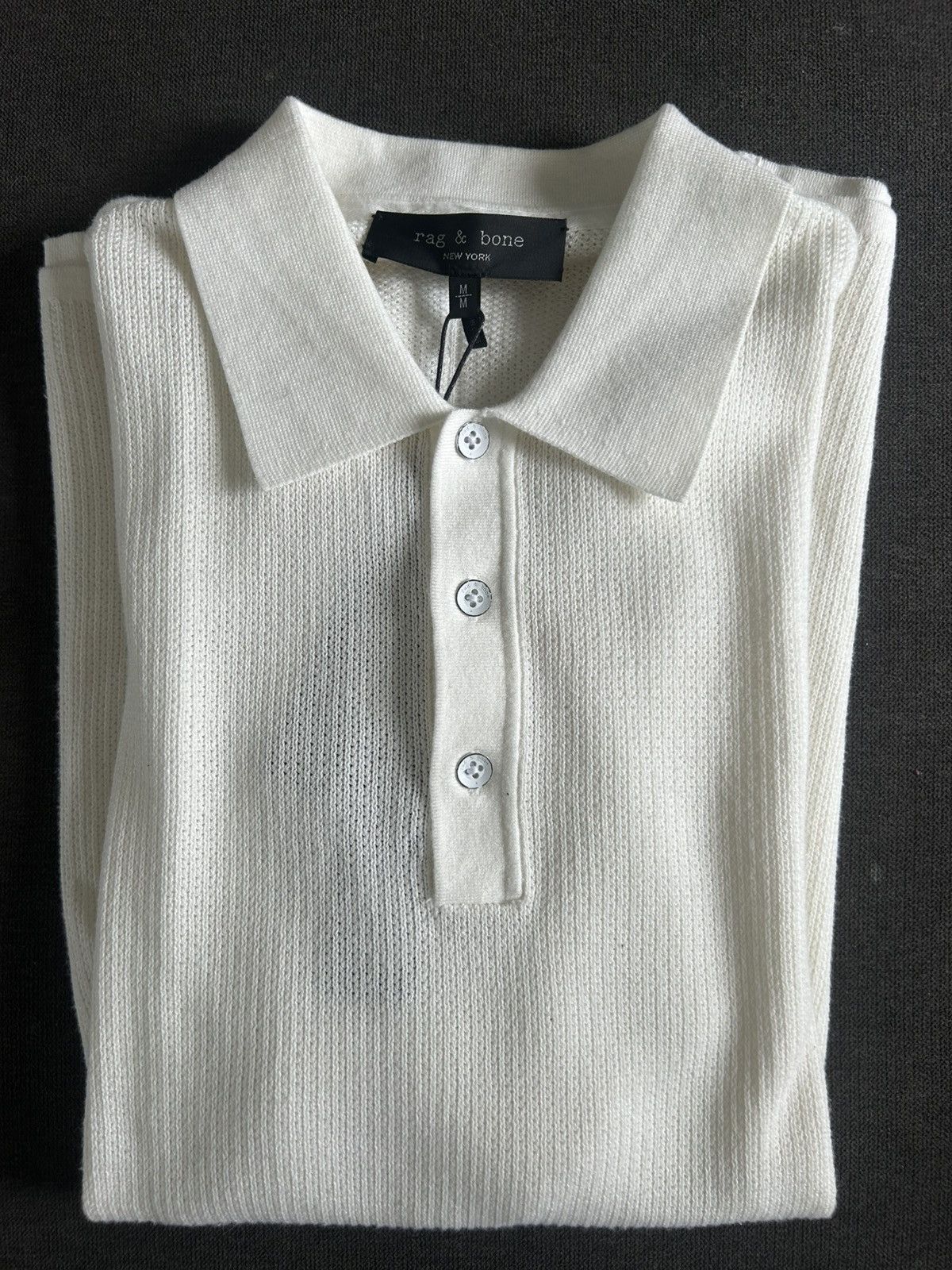 Rag & Bone Harvey knit polo Size US L / EU 52-54 / 3 - 1 Thumbnail