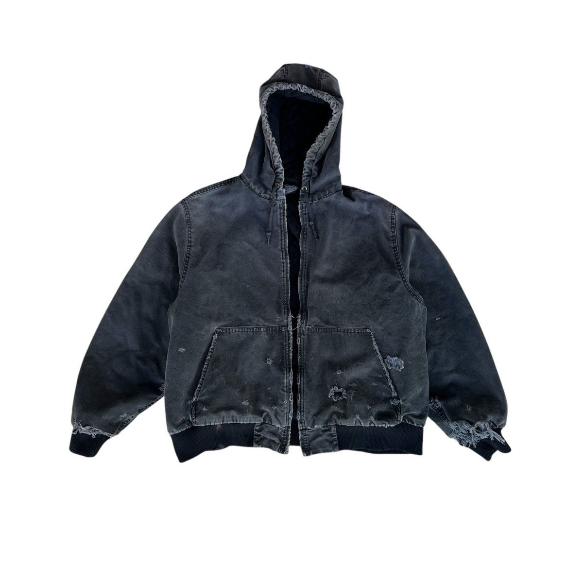 Dickies Vintage Faded Black Thrashed Dickies Jacket Size US XL / EU 56 / 4 - 1 Thumbnail