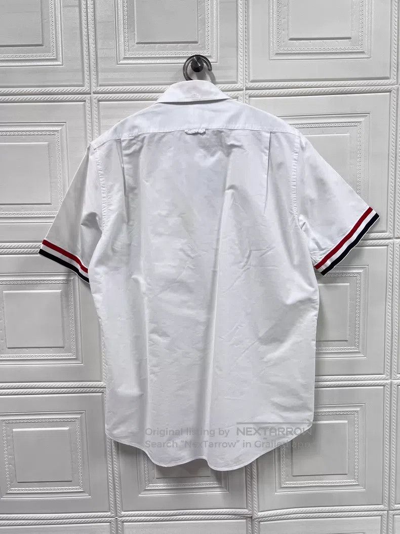 Thom Browne Thom Browne Oxford Shirt Short Sleeve Size US XL / EU 56 / 4 - 2 Thumbnail