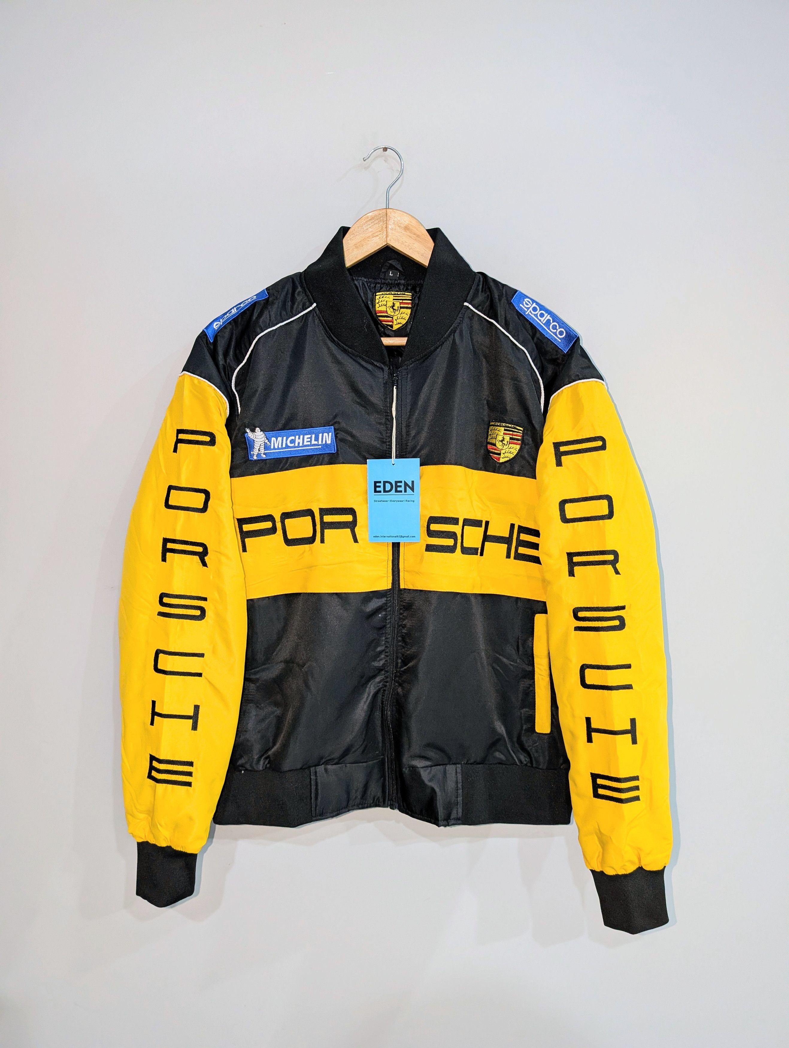 Vintage 🔥Porsche🔥F1 RACING JACKET 90s RETRO STREETWEAR Size M / US 6-8 / IT 42-44 - 1 Thumbnail