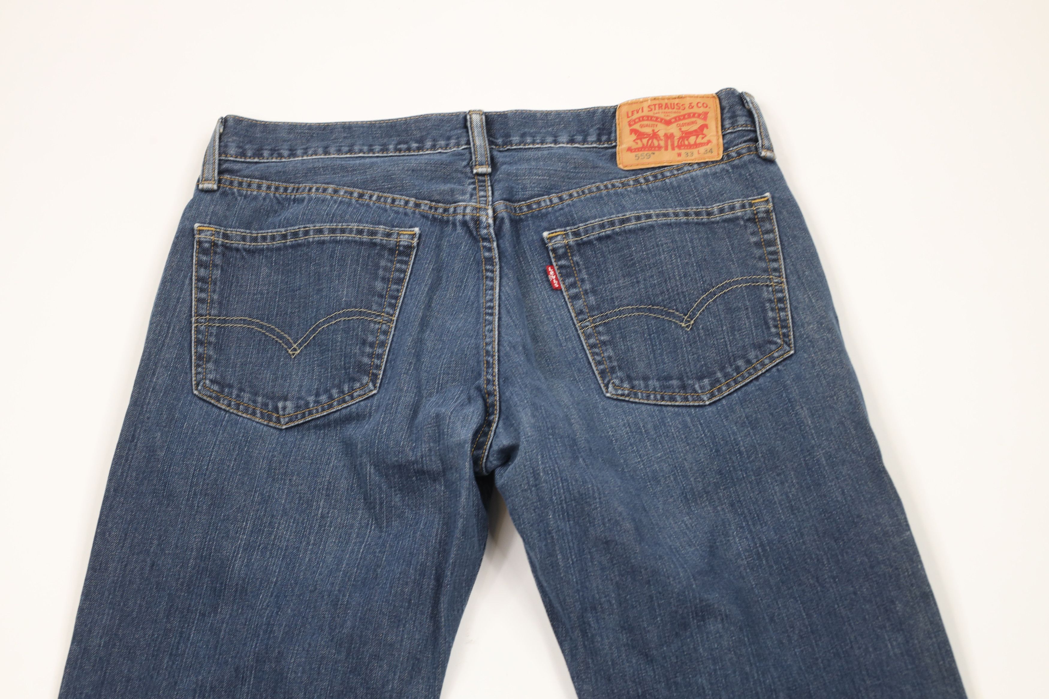 Levi's × Vintage Vintage Y2K Levis 559 Relaxed Straight Wide Leg Denim Jeans Size US 33 - 9 Thumbnail