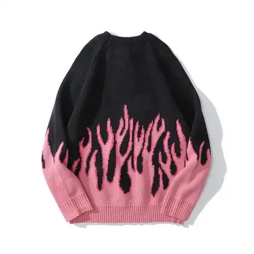 Aran Isles Knitwear Pink Flame Knitted Sweater Knitwear Pullover Jumper Size US M / EU 48-50 / 2 - 2 Thumbnail