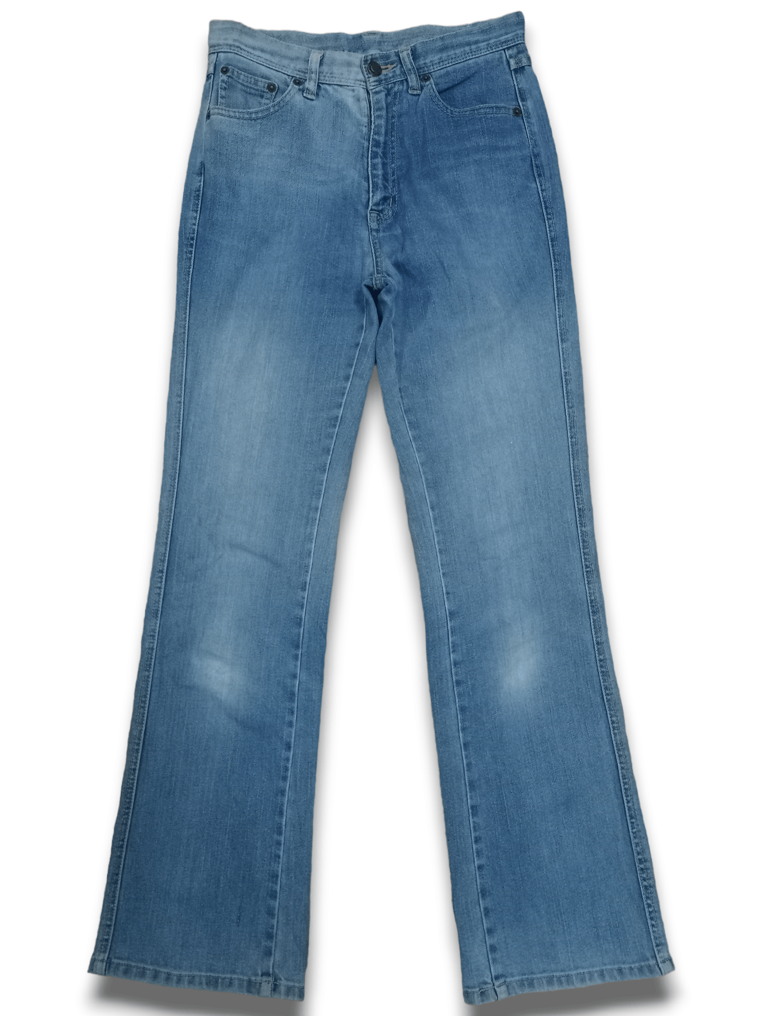 Japanese Brand Vintage Japanese Brand Blue Wash Flare Jeans Size US 27 - 3 Thumbnail