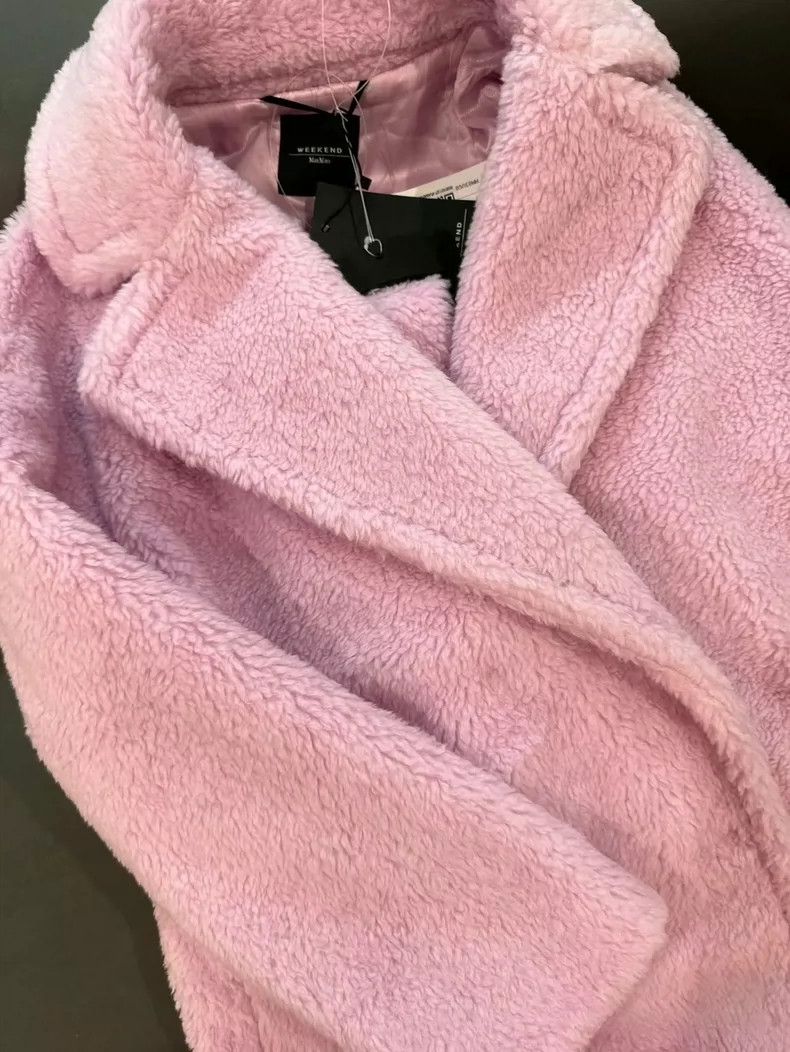 Max Mara Max Mara Pink Teddy Coat Size M / US 6-8 / IT 42-44 - 5 Thumbnail