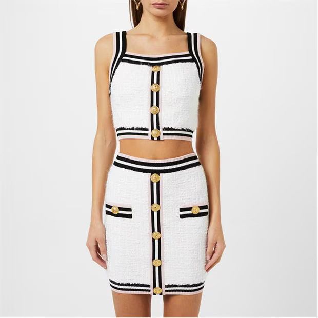 Balmain o1g2r1mq0924 Crop Tops in Multicolor Size XS / US 0-2 / IT 36-38 - 3 Thumbnail