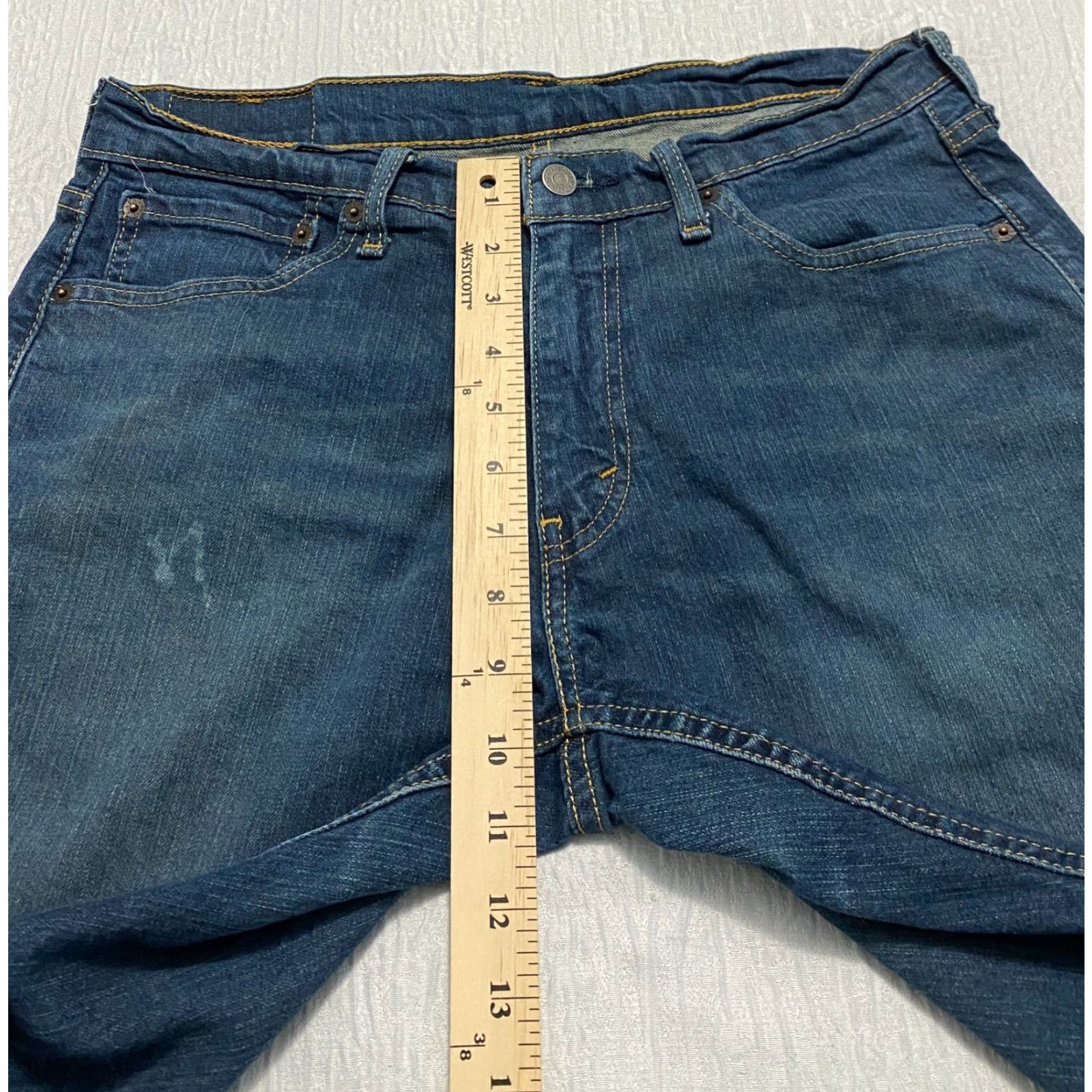 Levi's Levi's 541 Athletic Taper Jeans Men Blue 32x32 Stretch Denim Whiskers USA 5-Pocket Regular Jeans Mens Size US 32 / EU 48 - 7 Thumbnail