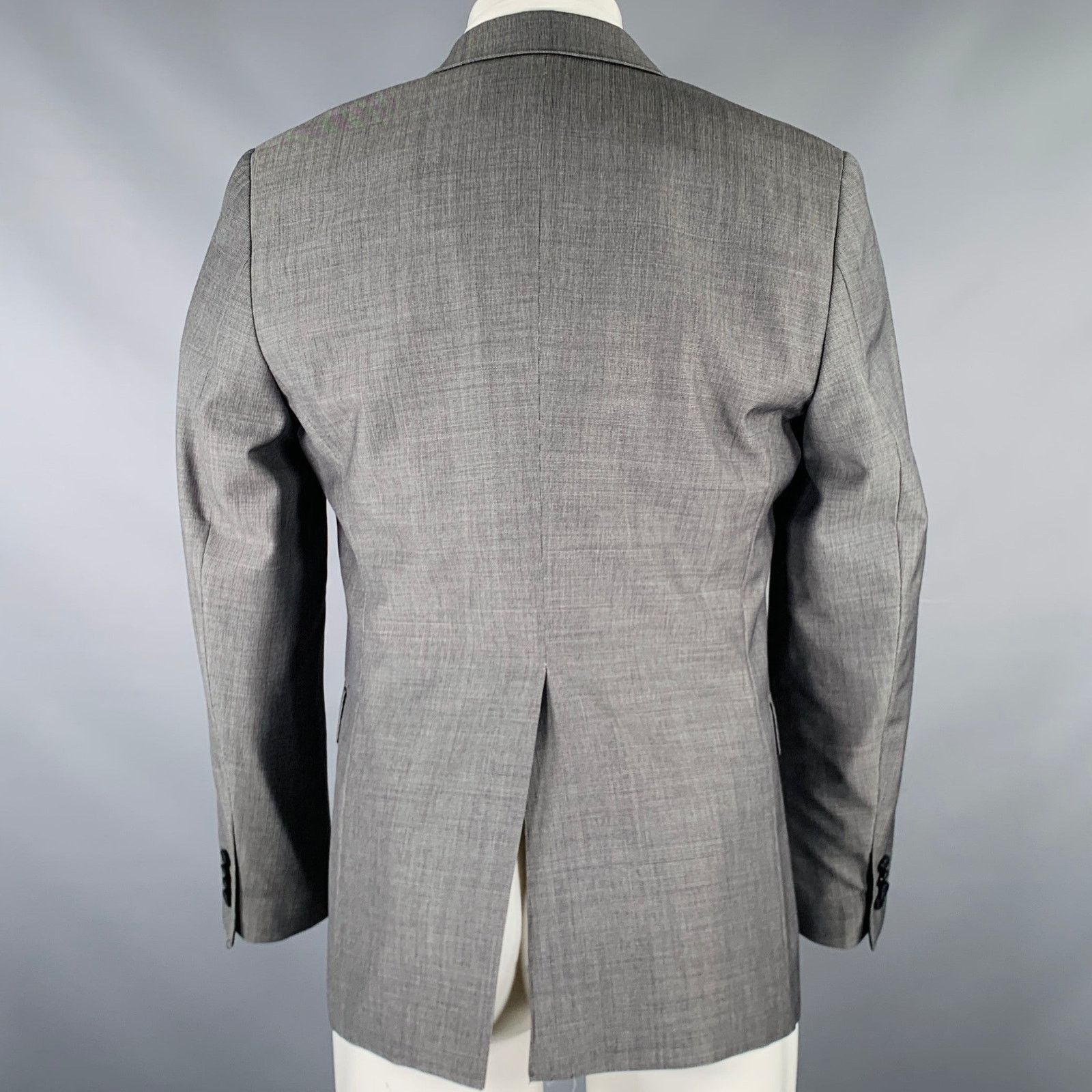 Theory THEORY Size 40 Short Grey Wool Notch Lapel Sport Coat Size 40R - 3 Thumbnail