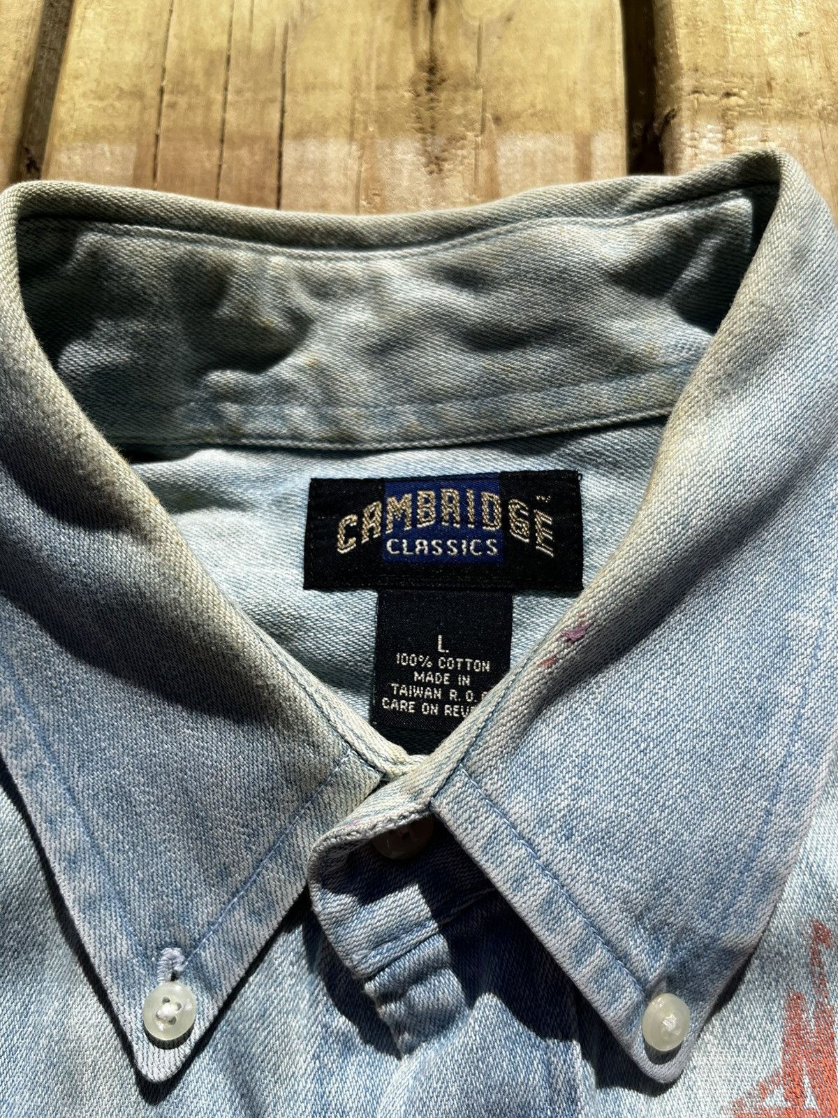 Japanese Brand Up/Cycled Denim Dead Klansman/Pornstar Button Up Shirt Size US L / EU 52-54 / 3 - 13 Thumbnail