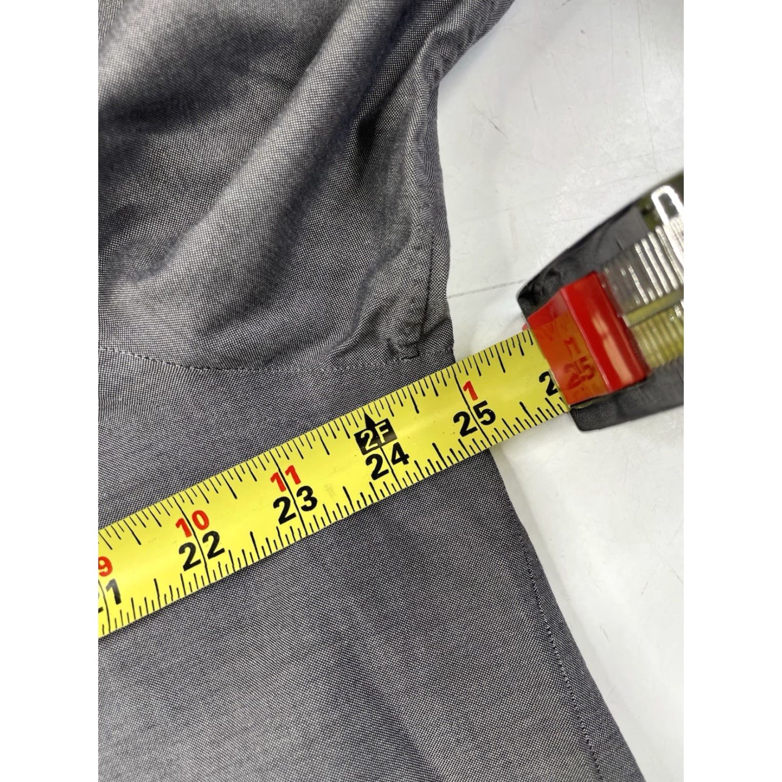 Vintage VINTAGE Oxxford Dress Shirt Men 16.5 42 Gray Cotton Cashmere Italy Handmade Long Sleeve Button Shirt Regular Classic Size 16.5/42 Mens Size 46R - 8 Thumbnail