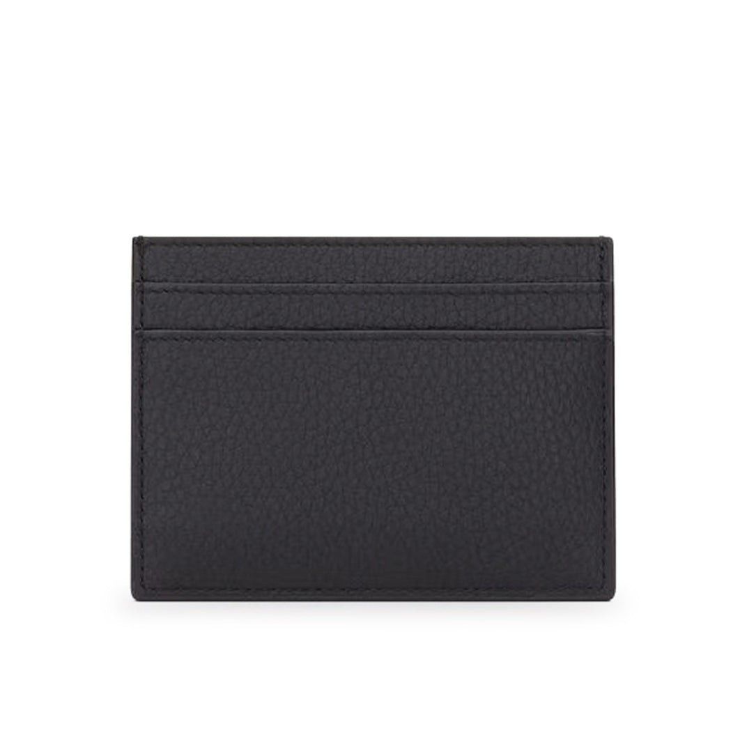 Saint Laurent Paris SAINT LAURENT Tiny Cassandre Hammered Black Leather Card Ho Size ONE SIZE - 2 Thumbnail