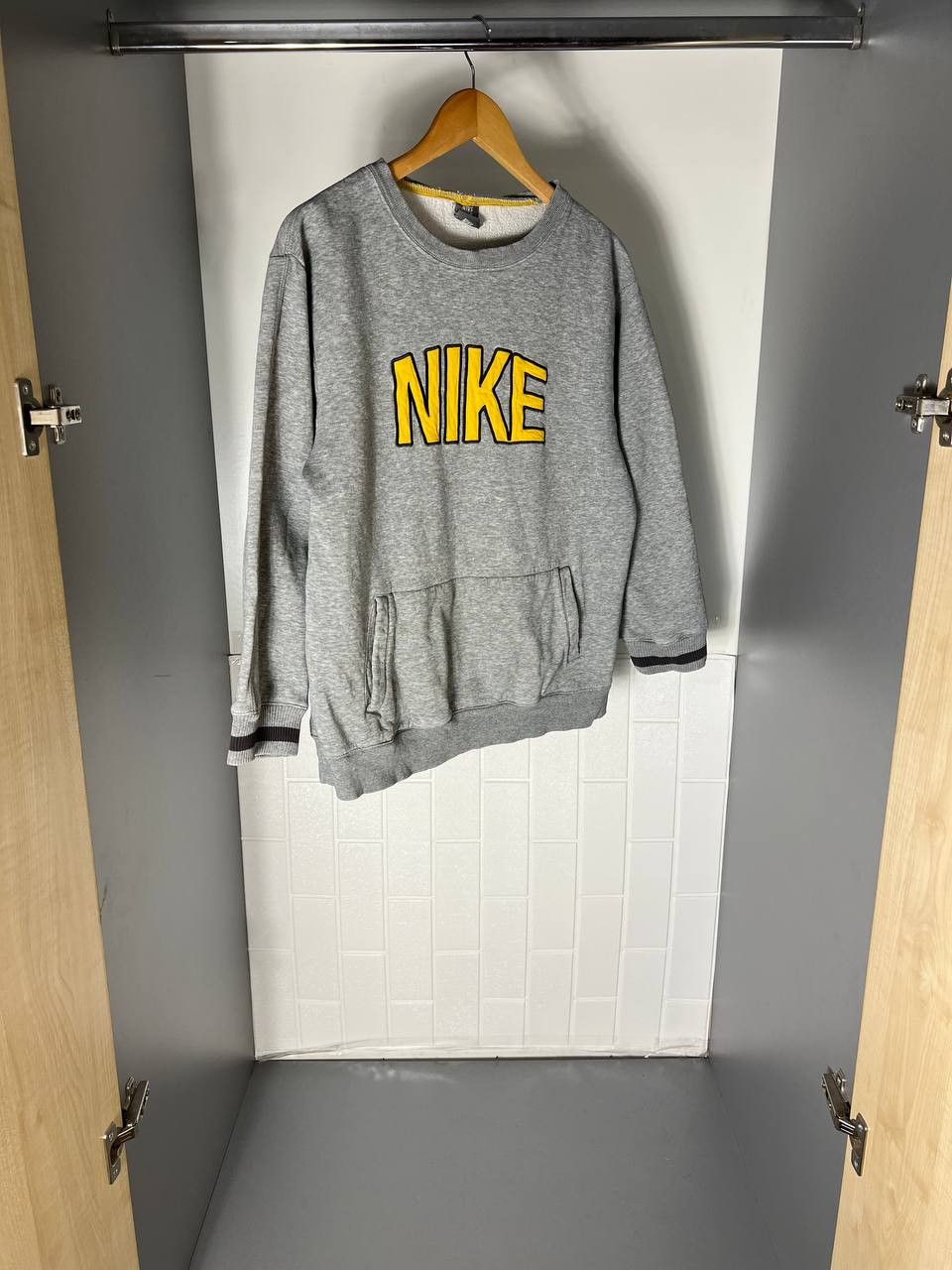 Nike VINTAGE NIKE BIG LOGO SWEATSHIRT RETRO DRILL SWOOSH Y2K 90s Size US XS / EU 42 / 0 - 4 Thumbnail