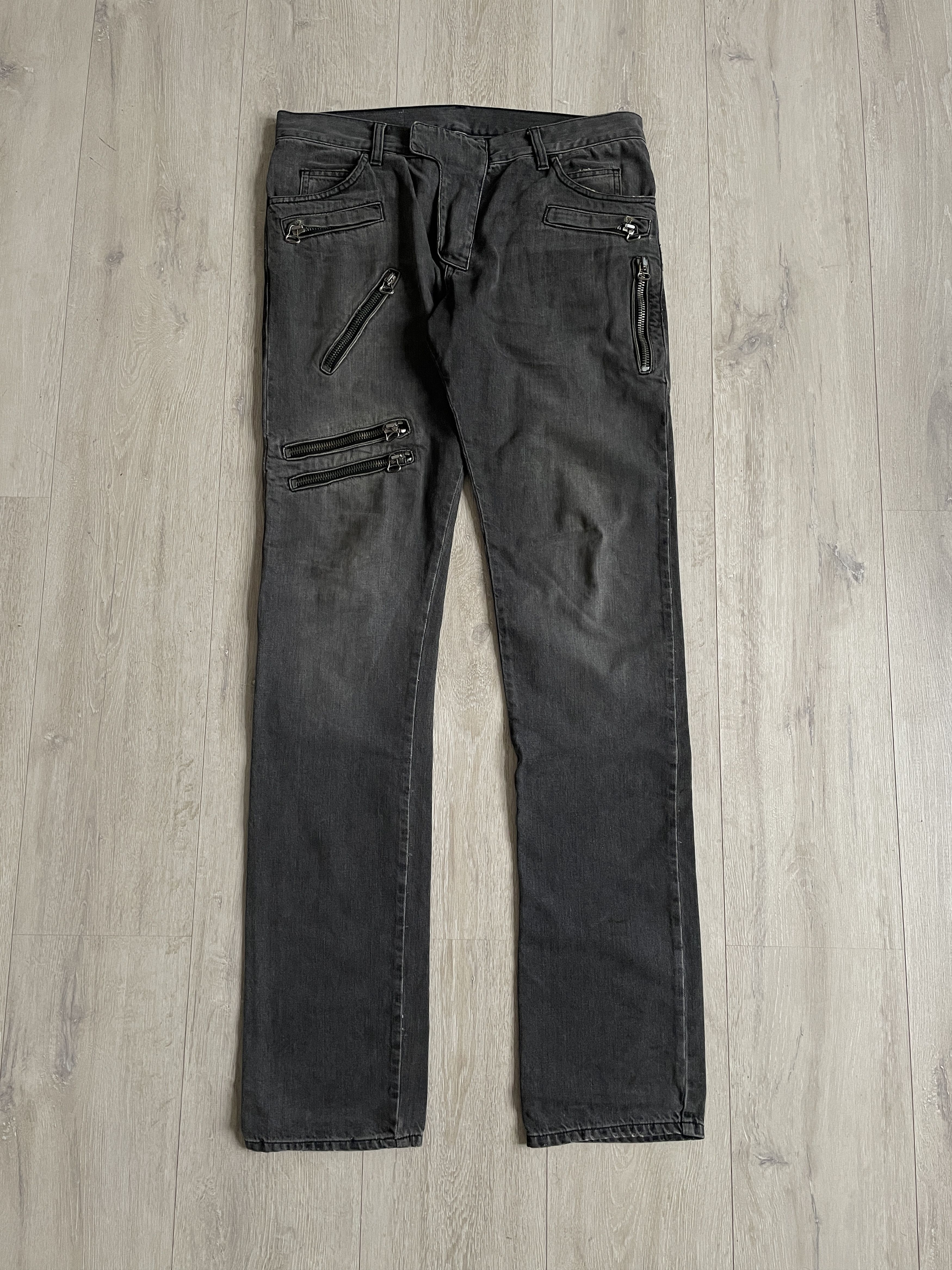 Balmain Balmain SS10 bikers by Christophe Decarnin Size US 33 - 1 Thumbnail