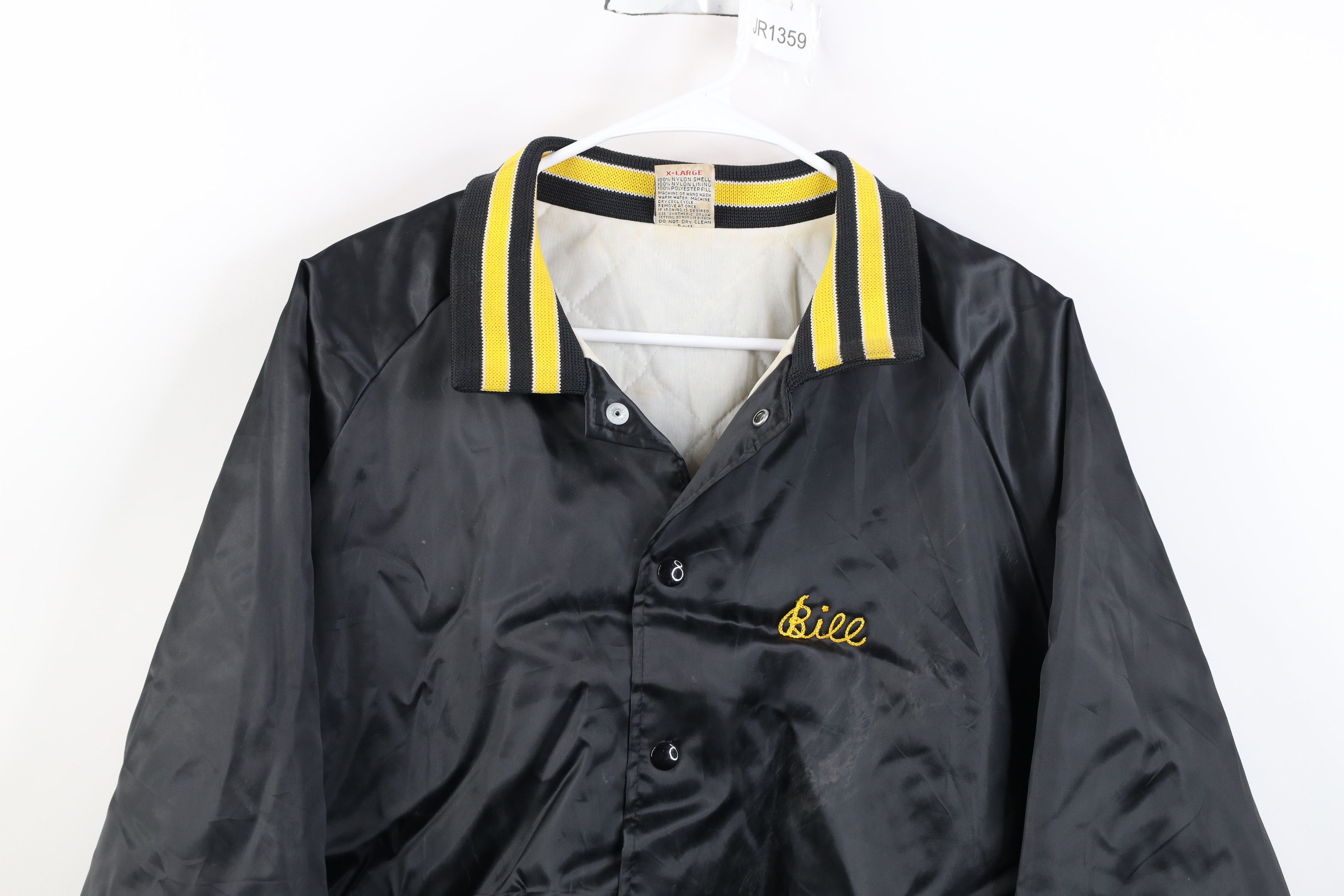Vintage Vintage 70s Nuclear Power Station Security Satin Jacket USA Size US XL / EU 56 / 4 - 2 Thumbnail