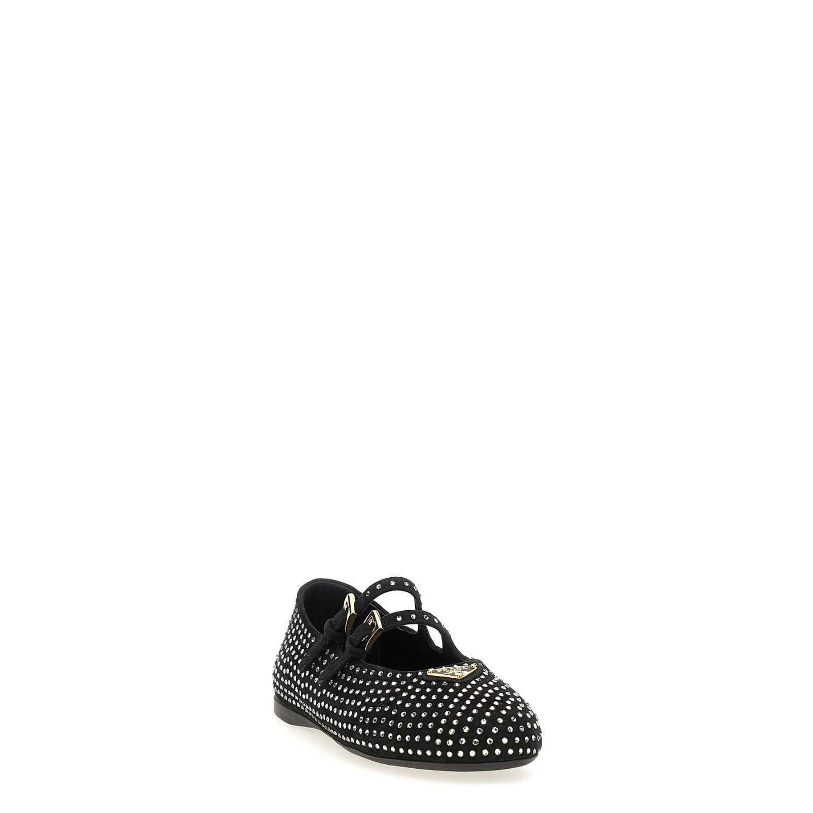Prada PRADA Double Strap Black Leather Ballerina Flats New & Authe Size US 10 / IT 40 - 2 Thumbnail