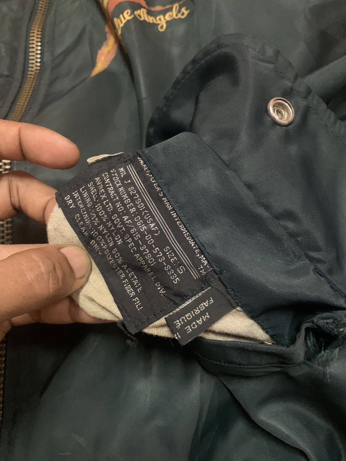 Avirex VINTAGE AVIREX USN BOMBER EMBROIDERED LOGO REVERSIBLE Size US S / EU 44-46 / 1 - 13 Thumbnail