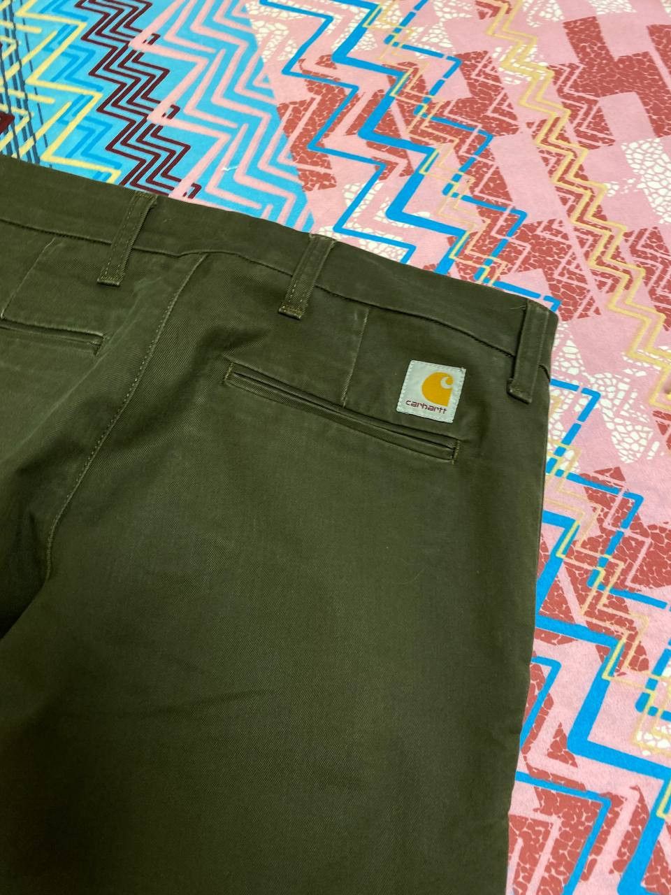 Carhartt vintage jeans pants Y2K Carhartt WIP logo streetwear Size US 31 - 15 Thumbnail