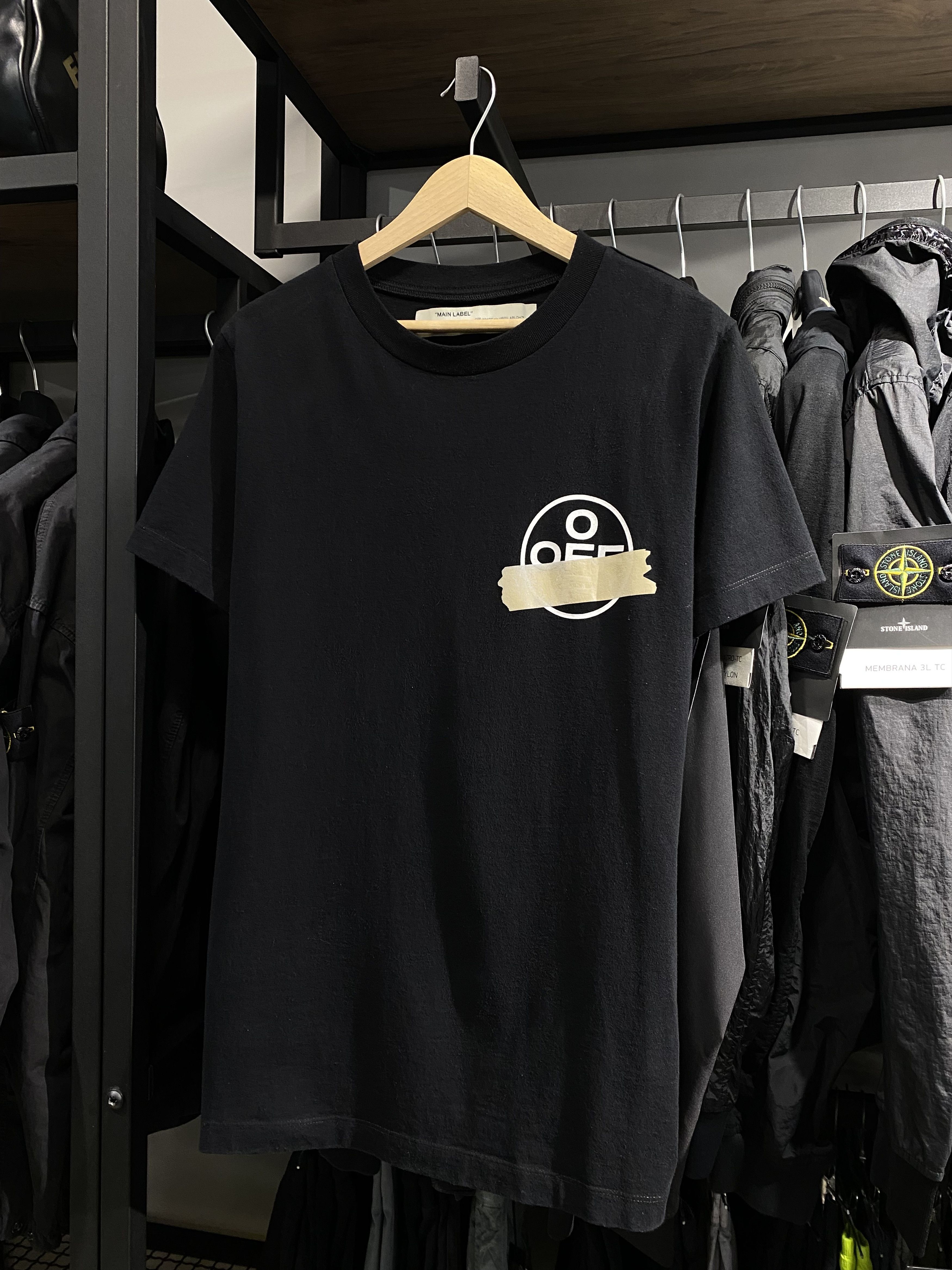 Off-White Off-White by Virgil Abloh Tape Arrows T-Shirt 'Black' size S Size US S / EU 44-46 / 1 - 2 Thumbnail