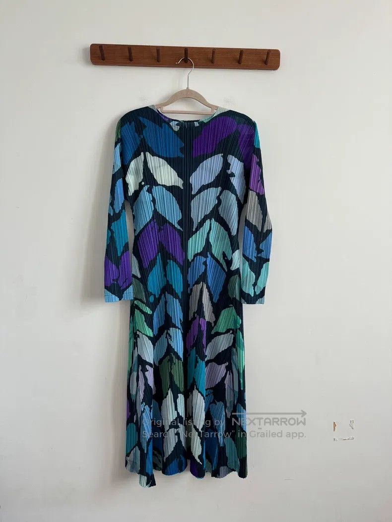Issey Miyake Issey Miyake size:3 Blue Dress Size S / US 4 / IT 40 - 1 Thumbnail