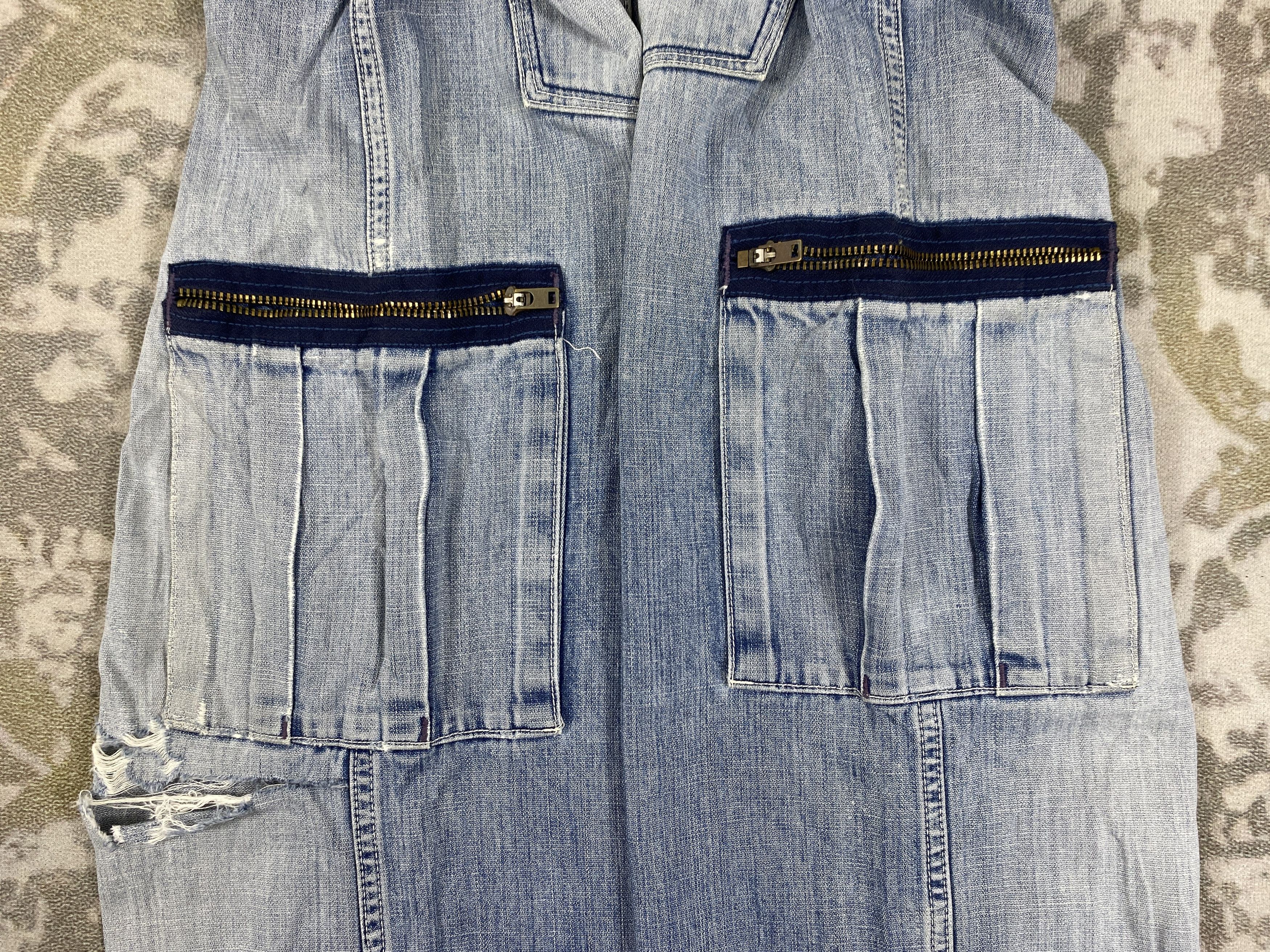 Levi's Distressed Vintage Levi's 503 Cargo Jeans 35x32 Denim-JN3463 Size US 35 - 14 Thumbnail