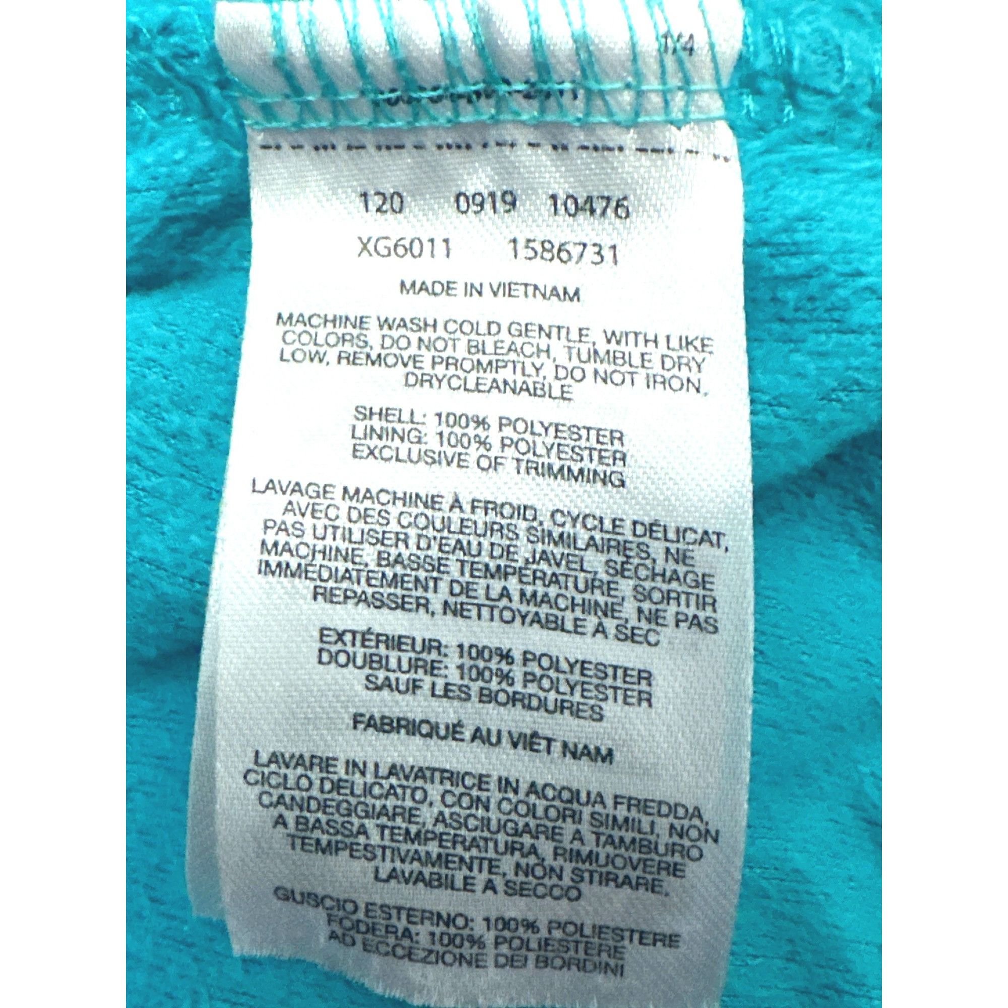 Columbia Columbia Juniors Womens Fleece Jacket Size S Full Zip Turquo Size S / US 4 / IT 40 - 6 Thumbnail