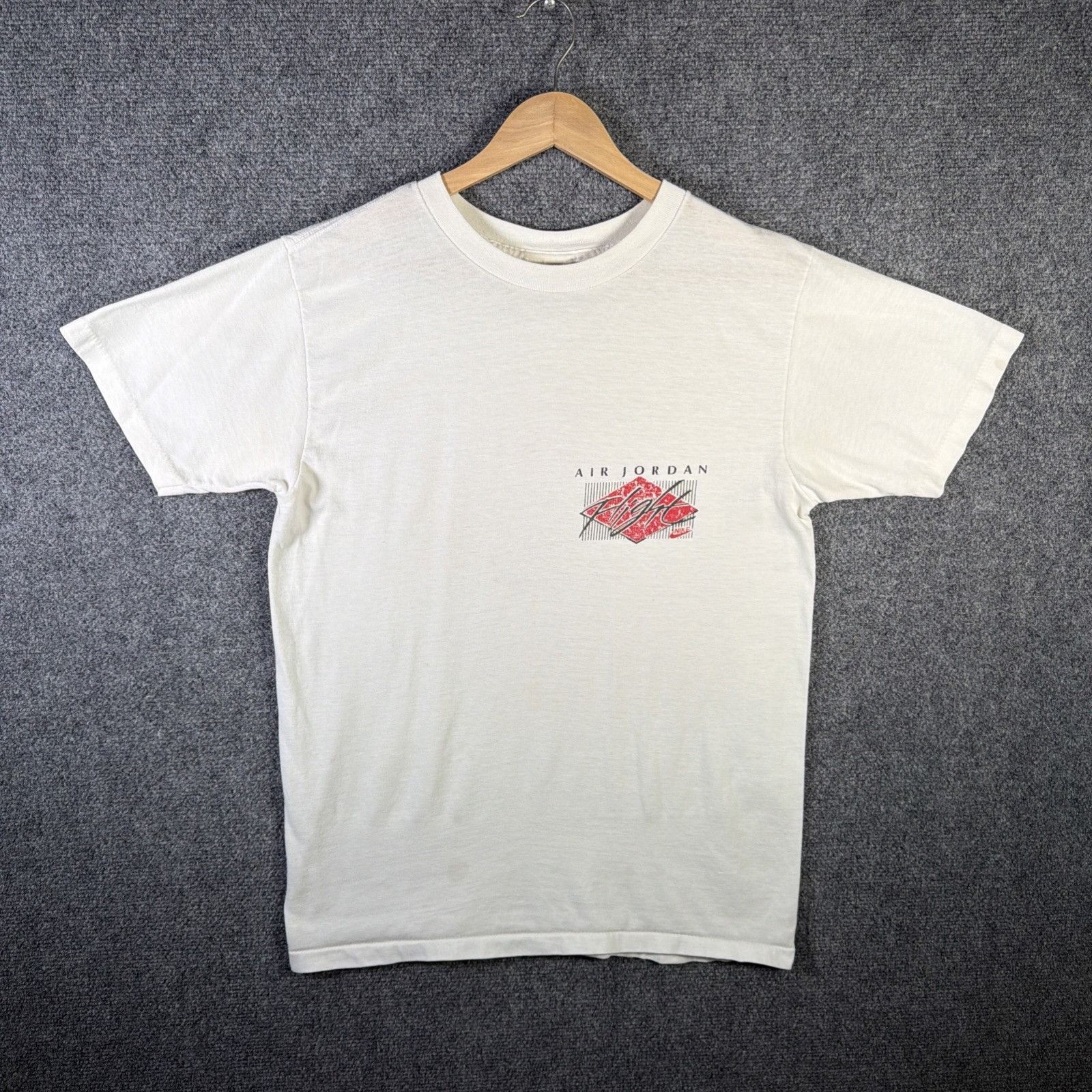 Nike Vintage Nike Shirt Mens Large White 80s Air Jordan Flight Size US L / EU 52-54 / 3 - 5 Thumbnail