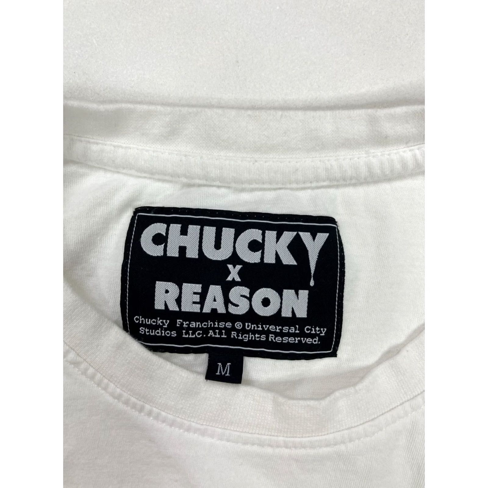 Reason Reason Chucky Graphic Pocket T-shirt Men Medium White Short Sleeve Movie Size US M / EU 48-50 / 2 - 5 Thumbnail
