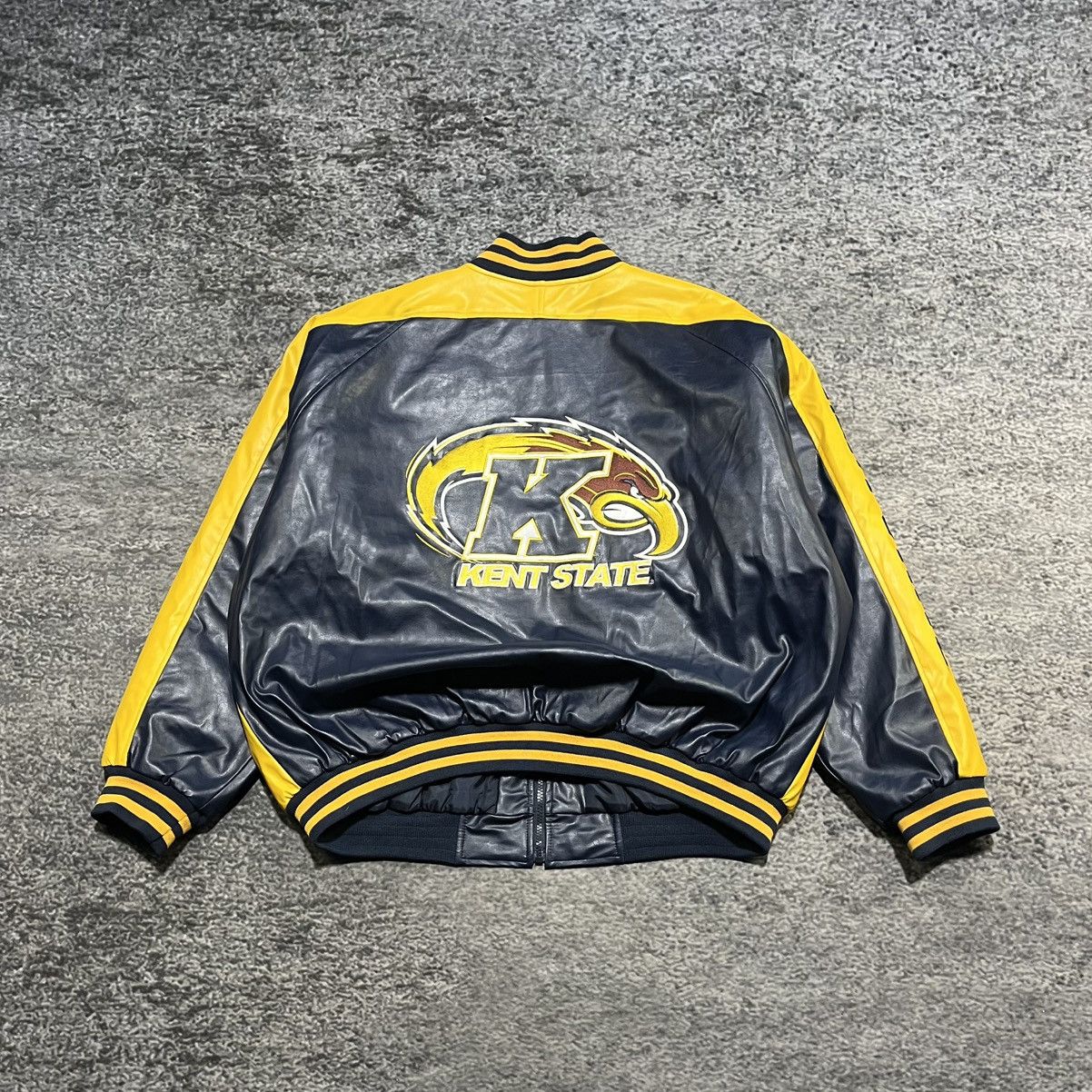 Steve And Barrys Vintage Kent State University Steve & Barrys Leather Jacket Size US XL / EU 56 / 4 - 2 Thumbnail