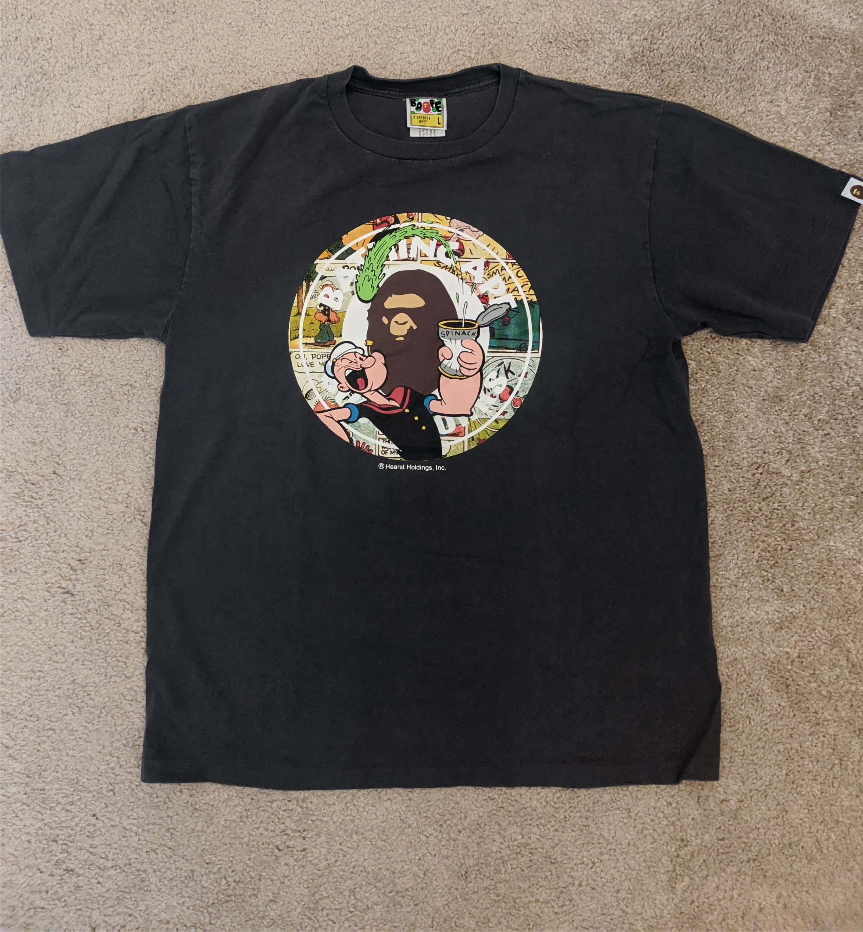 Bape x Popeye Tee Size store 2XL